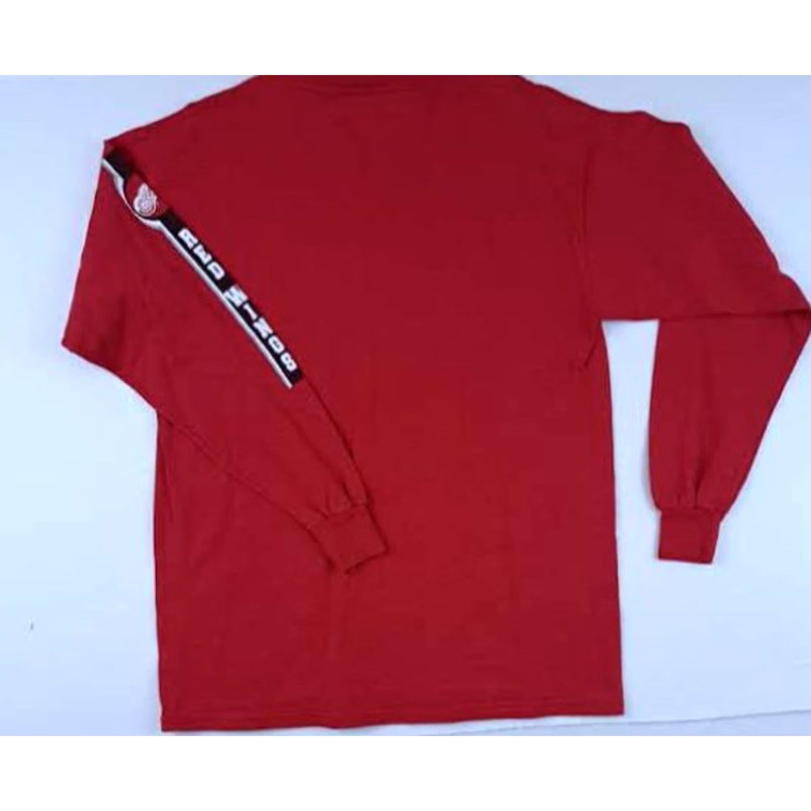 Red Wing M&O KNITS Detroit Red Wings Jersey T-Shirt L Red Crew Neck 3/4 Sleeve Hockey Logo Men Mens Size US L / EU 52-54 / 3 - 4 Thumbnail