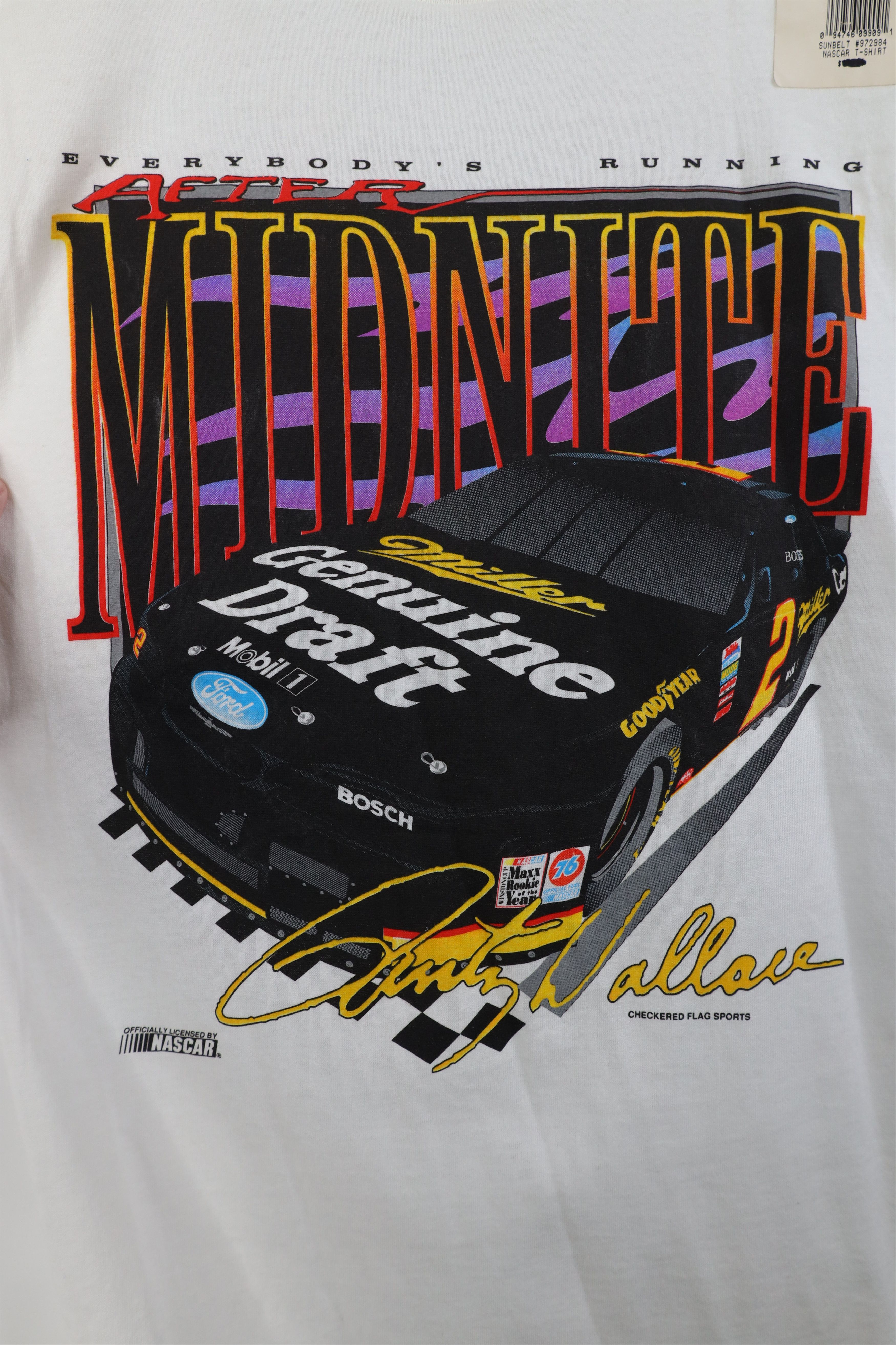 Vintage Deadstock Vintage 90s Miller Rusty Wallace Racing T-Shirt Size US L / EU 52-54 / 3 - 8 Thumbnail