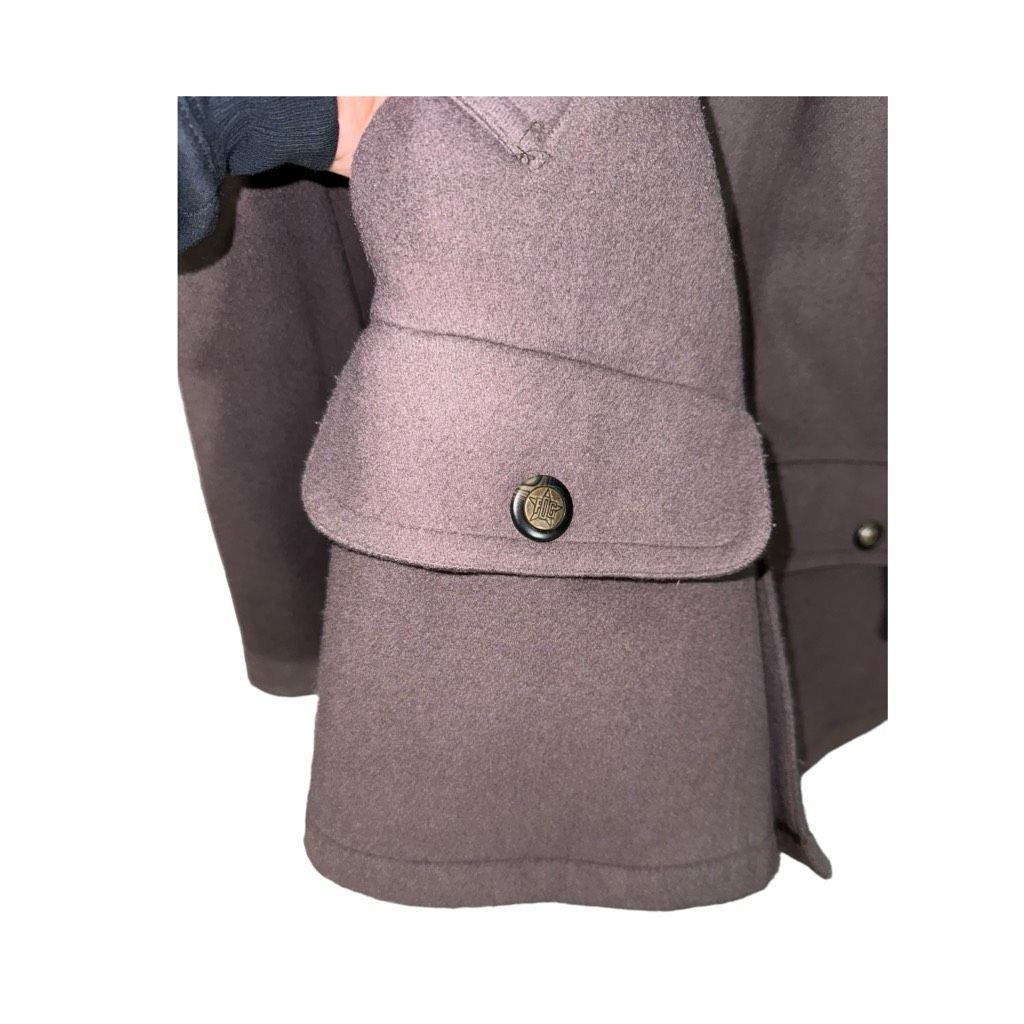 London Fog 80s London Fog Wool & Leather Barn Coat Size M Size US M / EU 48-50 / 2 - 8 Thumbnail