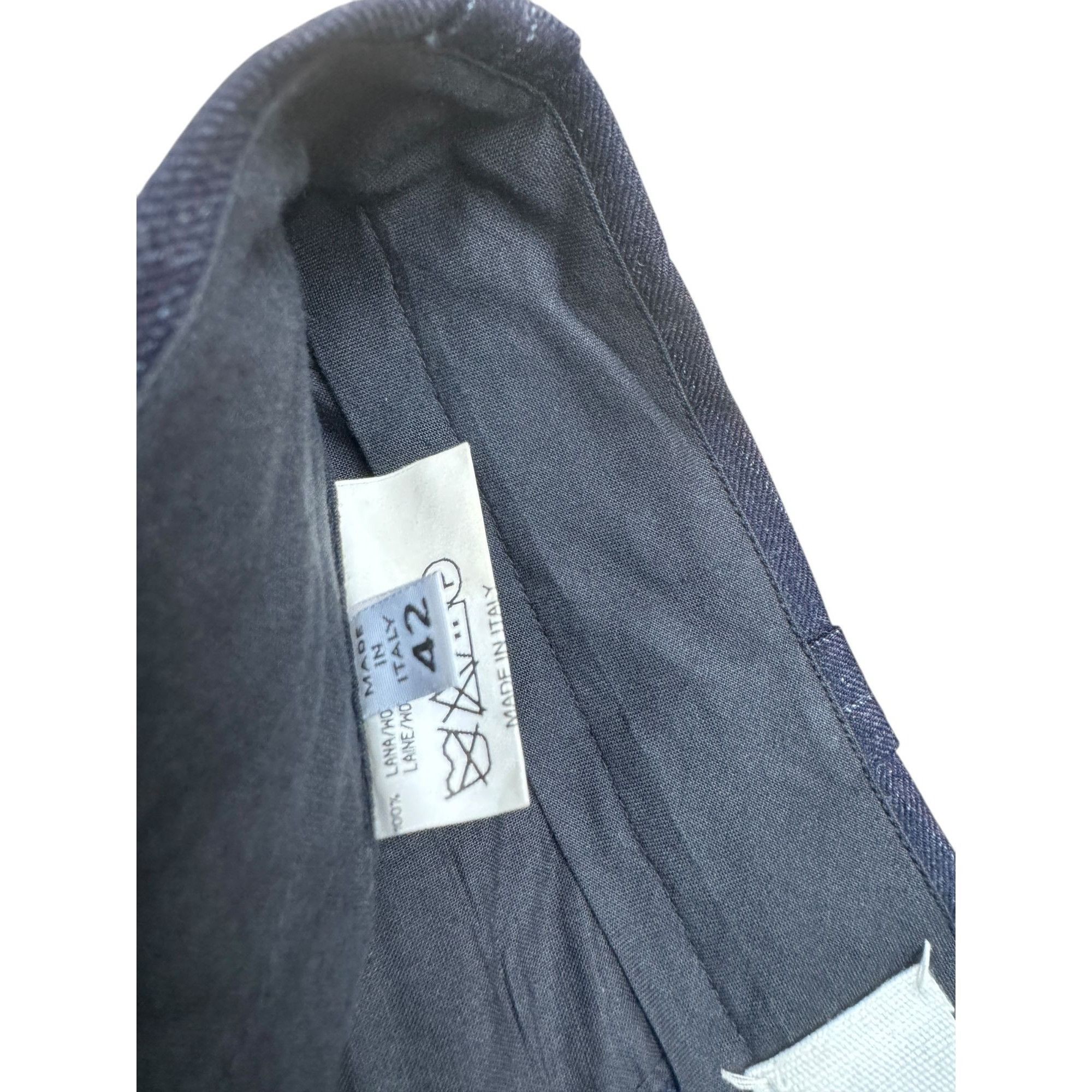 Maison Margiela FW 1999 Navy Striped Wool Pants Size 30" / US 8 / IT 44 - 6 Thumbnail