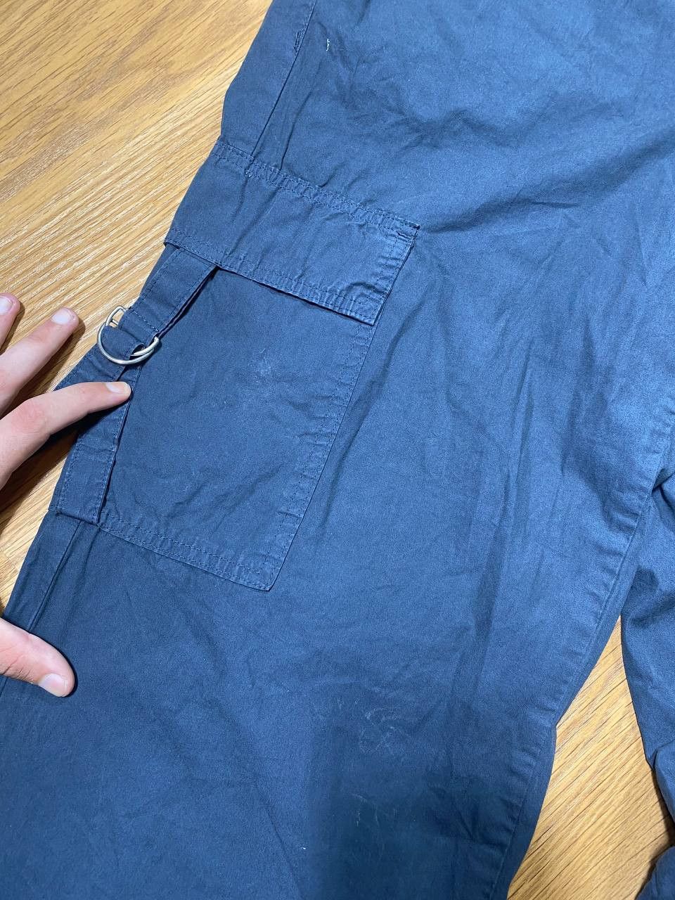 Jean Cargo Utility Multi Pocket Baggy Blue Denim Jeans Size US 34 / EU 50 - 9 Thumbnail