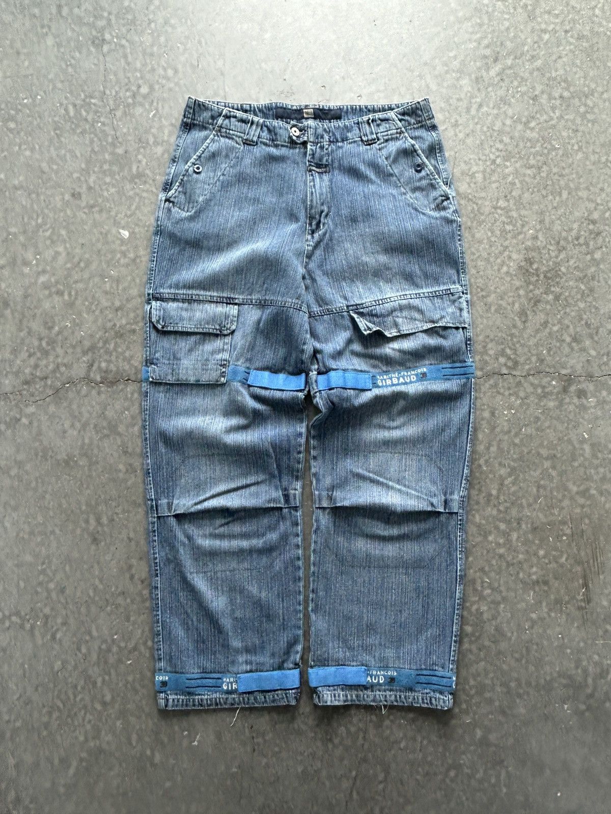 Vintage Y2K MFG Shuttle Tape Cargo Jeans Baggy Fit