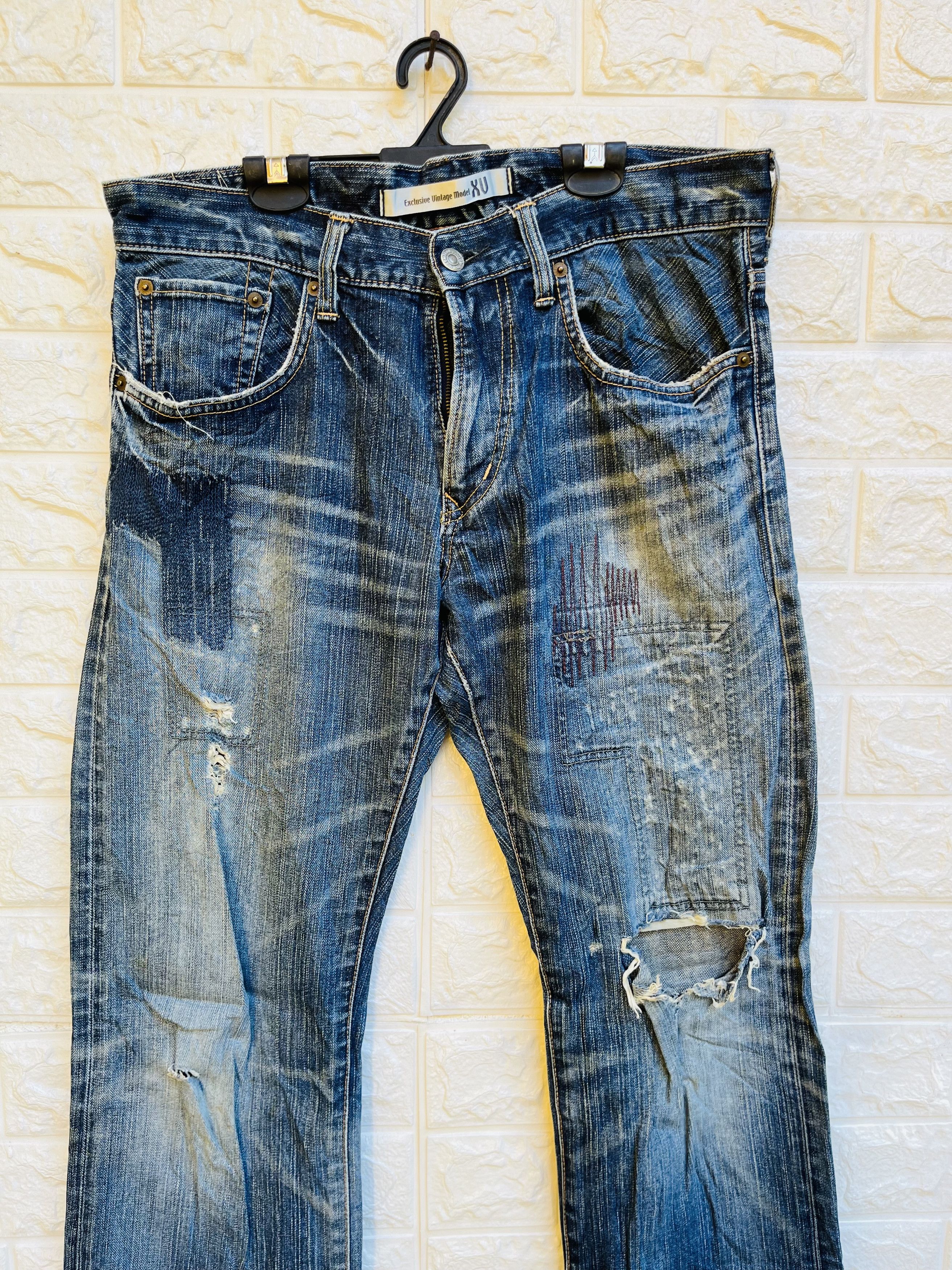 Japanese Brand × Vintage Vintage Edwin Distressed Japanese Designer Fashion Style Size US 33 - 3 Thumbnail