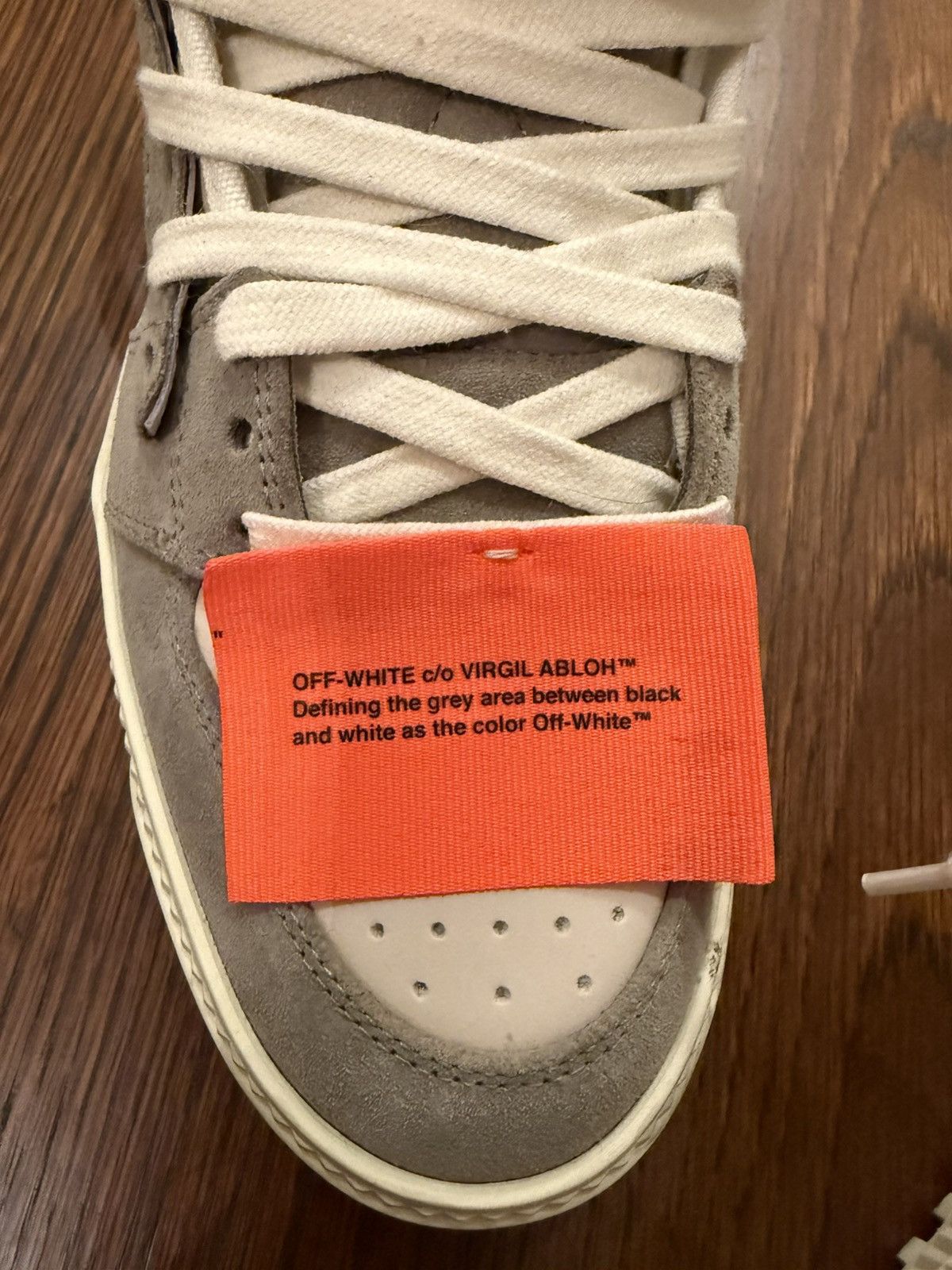 Off-White Off-White Off-Court 3.0 Grey Leather High-top Sneakers Size US 10 / IT 40 - 15 Thumbnail