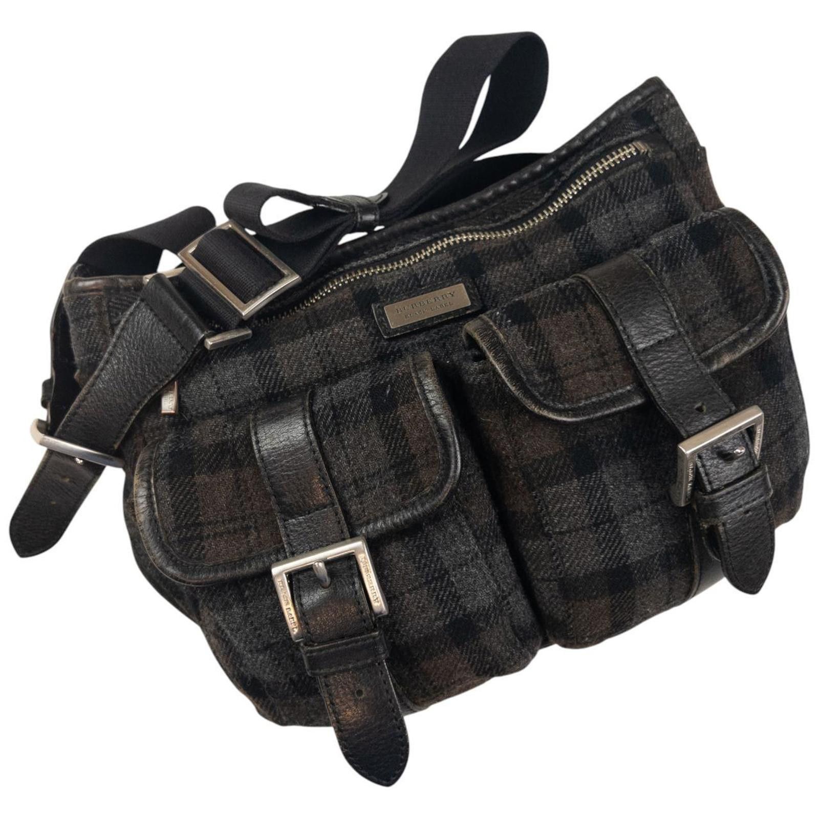 Burberry Vintage Burberry Nova Check Wool Crossbody Bag Size ONE SIZE - 8 Thumbnail