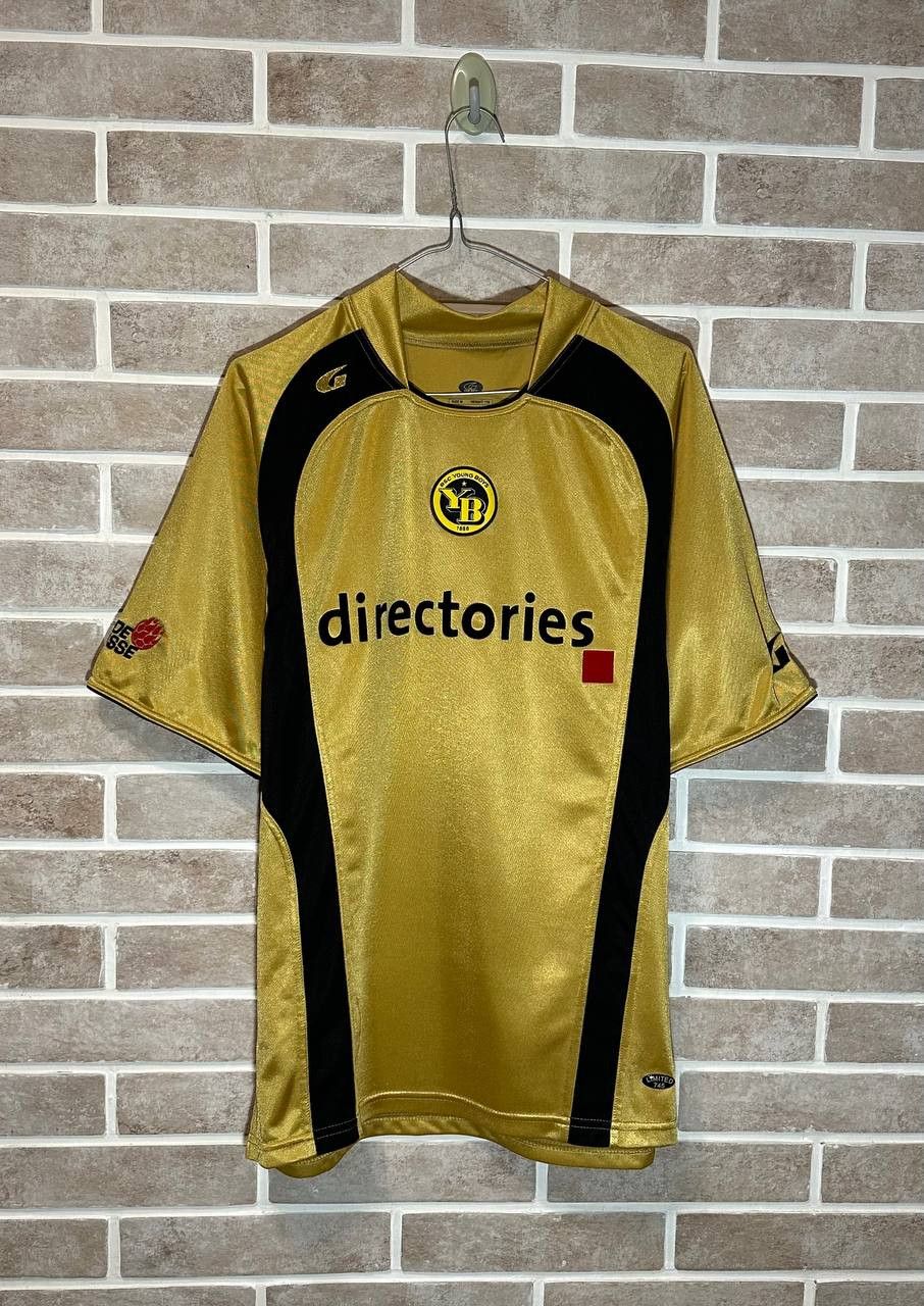 image of Soccer Jersey Bsc Young Boys 2005/06 Special Football Shirt Autograph in Yellow, Men's (Size Medium