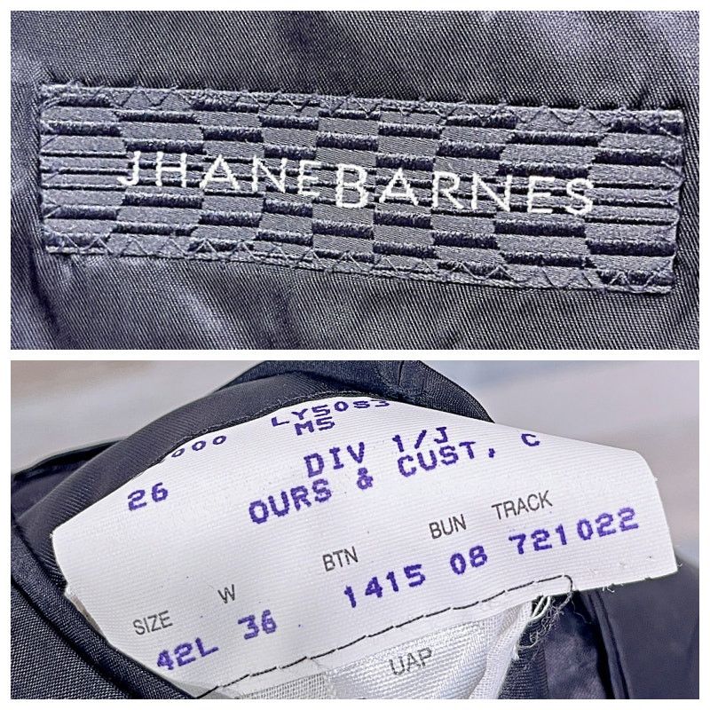 Jhane Barnes Jhane Barnes Vintage Wool Hopsack Suit Gray Mens 42L 36W Size 42L - 13 Thumbnail