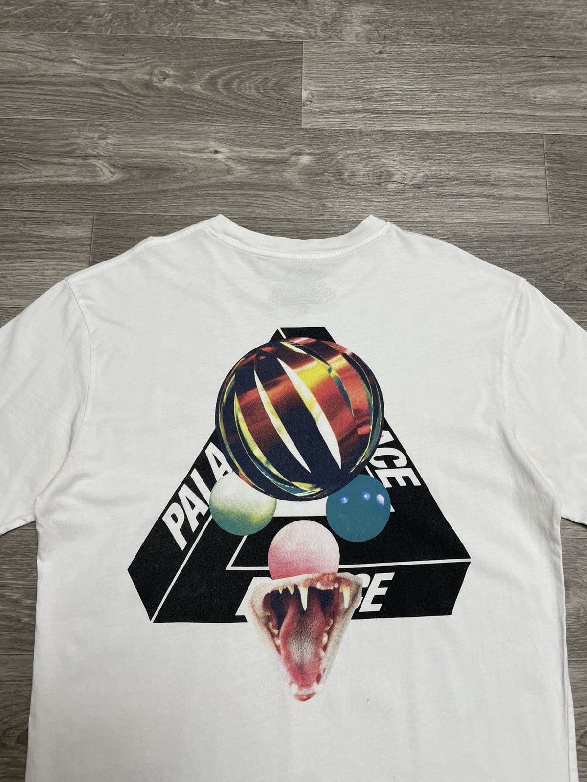 Palace Palace Sans Tri-Ferg White T-Shirt Size US XL / EU 56 / 4 - 14 Thumbnail