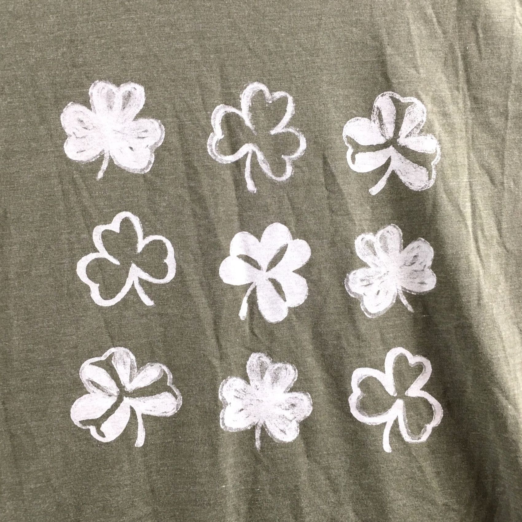 Vintage Maurices Shirt Womens XS Green Cotton Blend Shamrock Graphic Tee Casual Pullover Size XS / US 0-2 / IT 36-38 - 5 Thumbnail