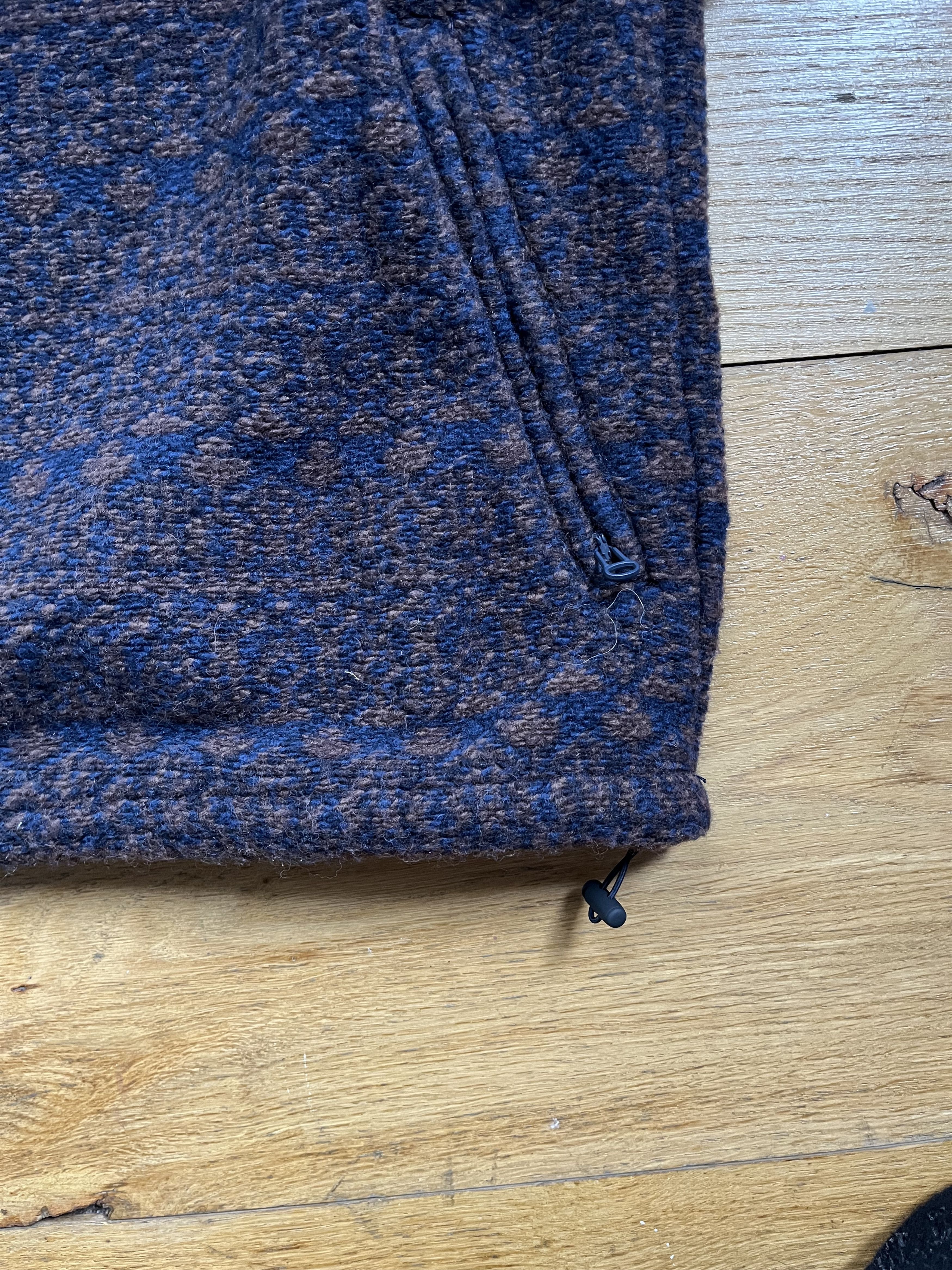 J.Crew Wool-blend sweater fleece snap-collar pullover in pattern Size US M / EU 48-50 / 2 - 2 Thumbnail