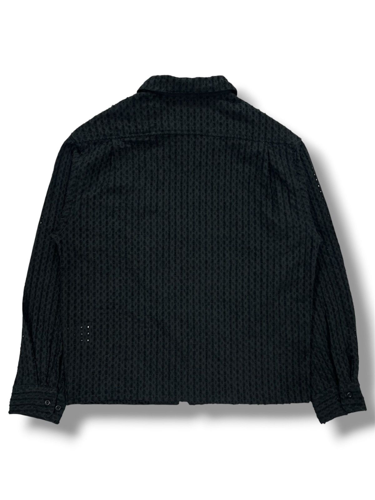 Japanese Brand Workman Colors Textured Perforated Zip Jacket Size US S / EU 44-46 / 1 - 2 Thumbnail