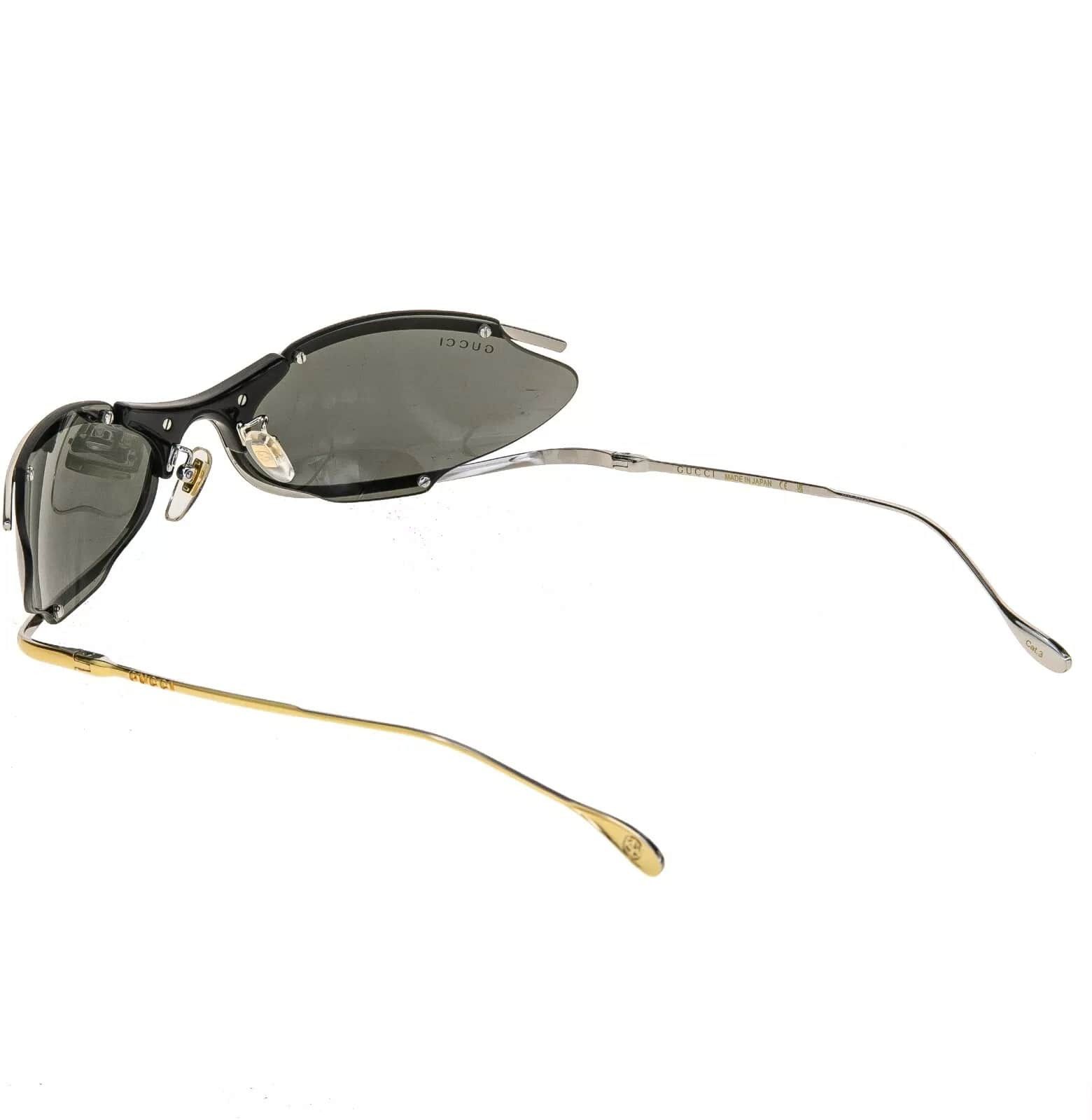 Gucci GUCCI 1487 Black Silver Gold Designer Mask Gg1487S 001 Size ONE SIZE - 3 Thumbnail