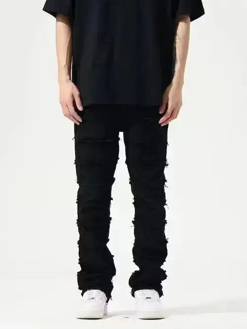Japanese Brand × Jean Opium Black Stack Denim Jeans Size US 28 / EU 44 - 1 Thumbnail