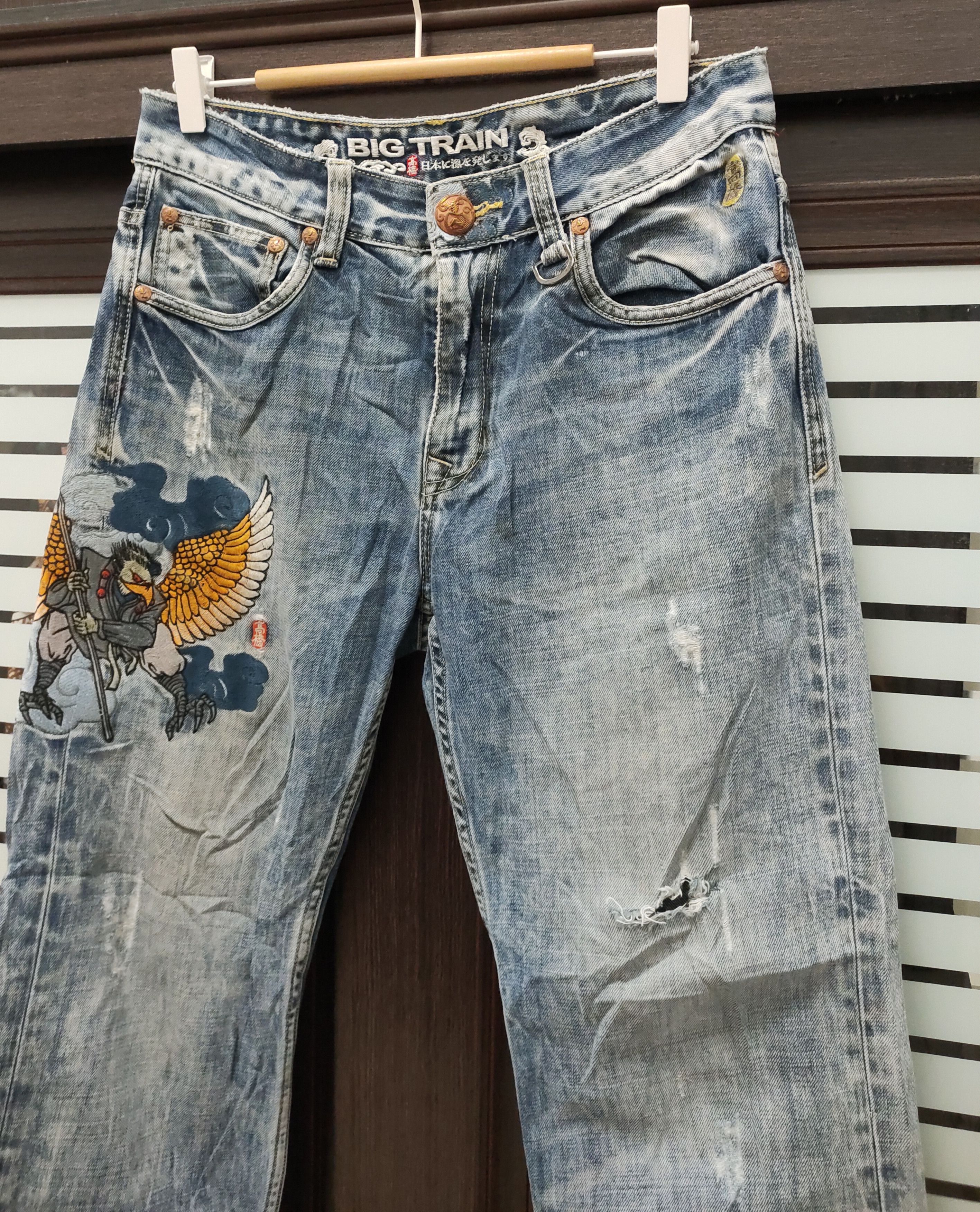 Japanese Brand 💥Japanese Brand Distressed Osaka Big Train Takahashi 💥 Size US 32 / EU 48 - 7 Thumbnail
