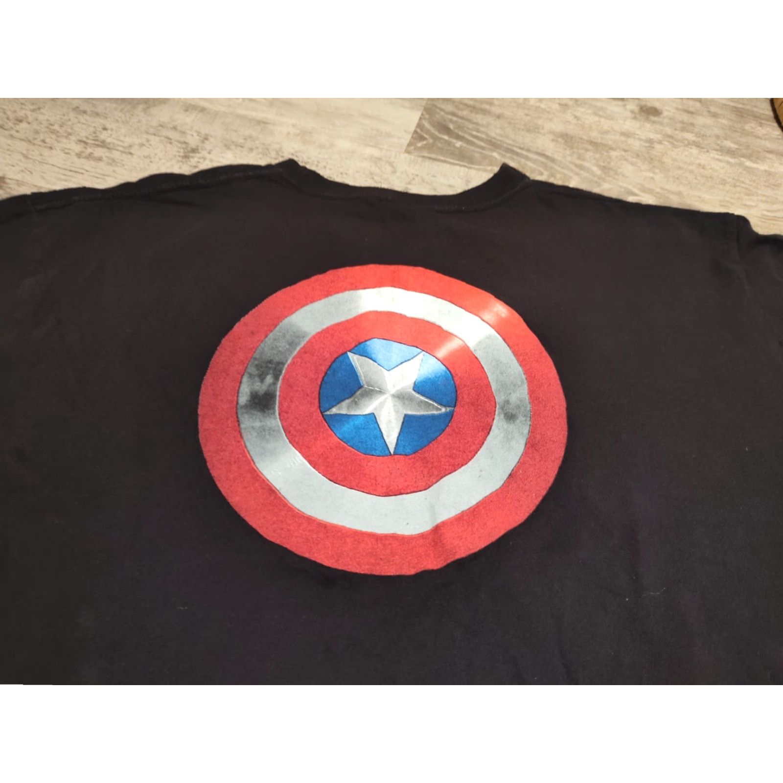 Vintage VINTAGE Marvel Captain America Movie T-Shirt Men Large Black Graphic Print 2011 Comic Fan Size US L / EU 52-54 / 3 - 7 Thumbnail