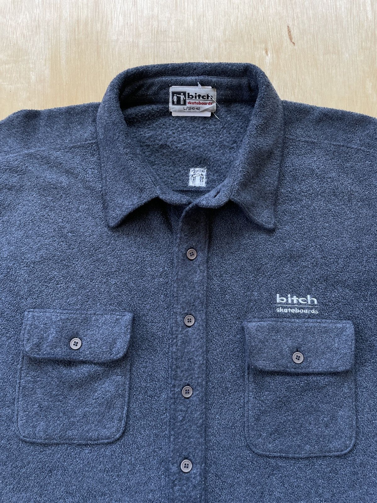 Other Bitch Skateboard Fleece Button Up (X68) Size US L / EU 52-54 / 3 - 6 Thumbnail