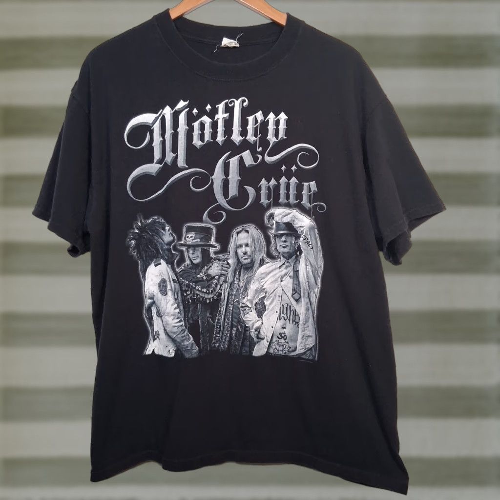 Anvil VINTAGE Motley Crue Shirt Men XL Black Graphic Band T Hard Rock Music 2008 Size US XL / EU 56 / 4 - 1 Thumbnail