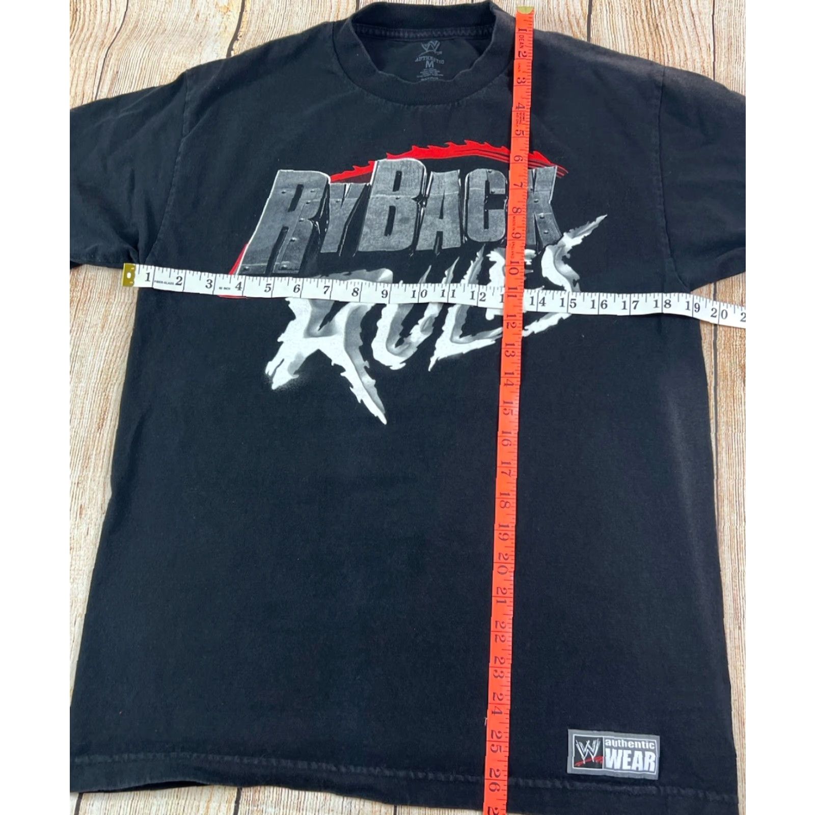 Vintage WWE Ryback Rules T Shirt Medium Men Black Short Sleeve Sports T-Shirt Size US M / EU 48-50 / 2 - 3 Thumbnail
