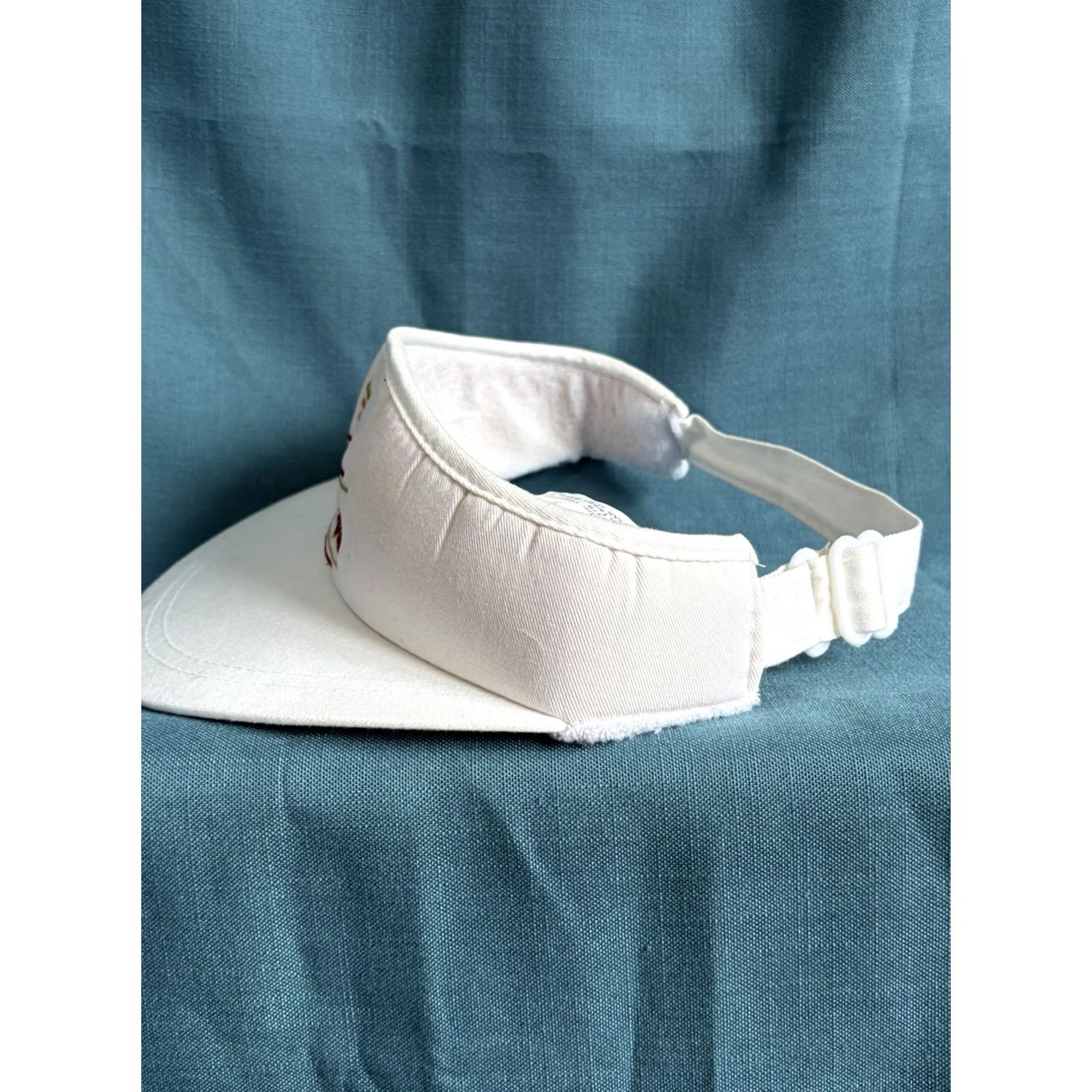 Vintage VINTAGE Winston Racing Visor Hat Cap Mens White Red Embroidered Logo Eagle Size ONE SIZE - 2 Thumbnail