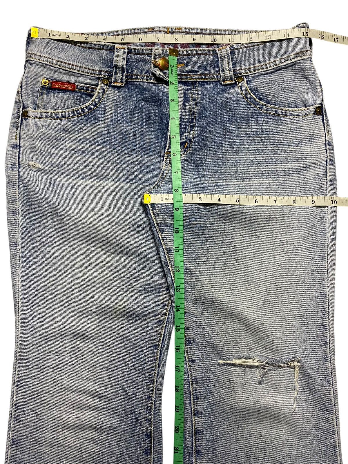 Japanese Brand Vtg Japanese Brand C Seventeen Light Distressed Flare Jeans Size US 30 / EU 46 - 16 Thumbnail