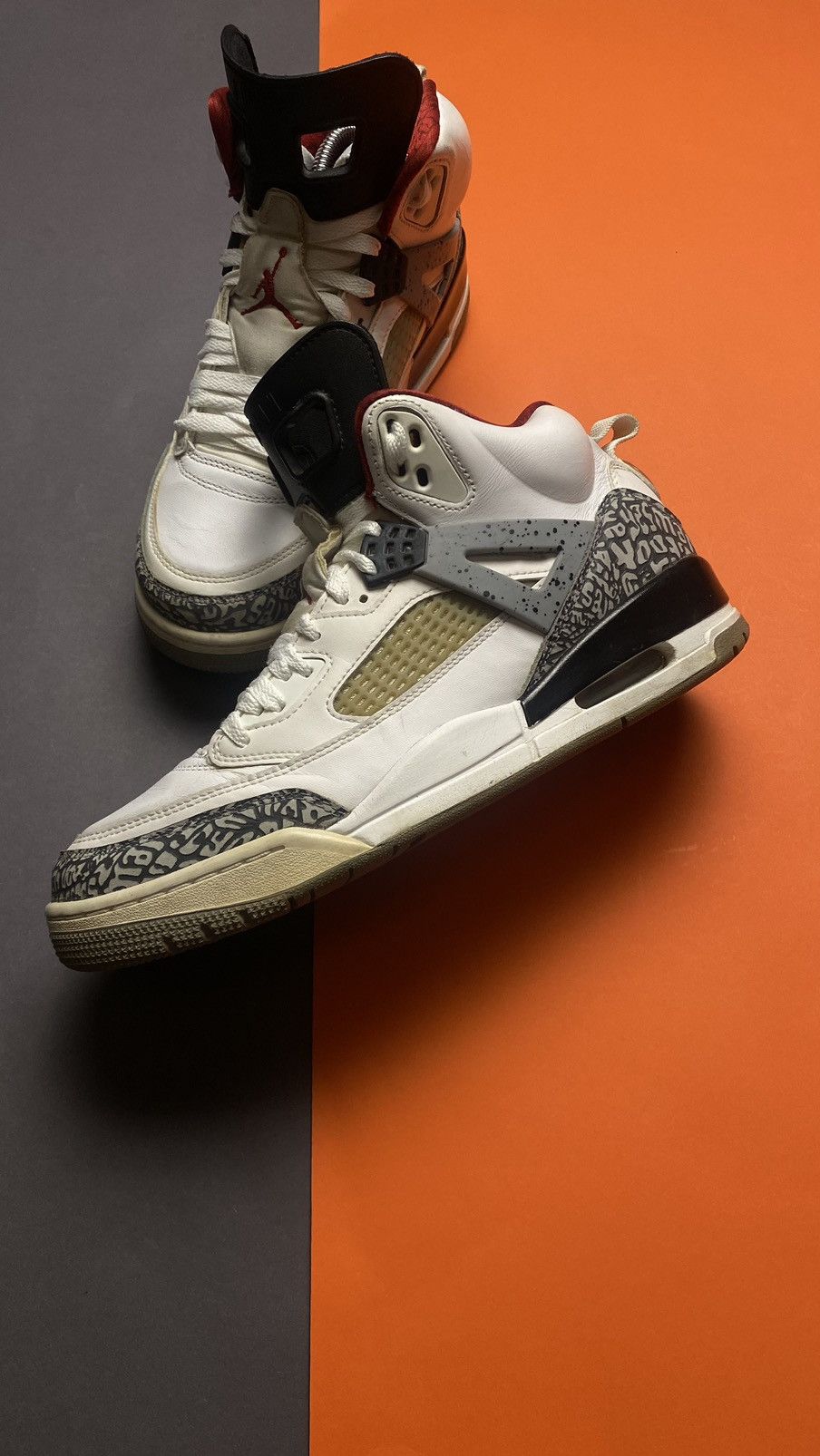 image of Jordan Nike Jordan Spizike Wolf White 9,5 Shoes, Men's (Size 9.5)
