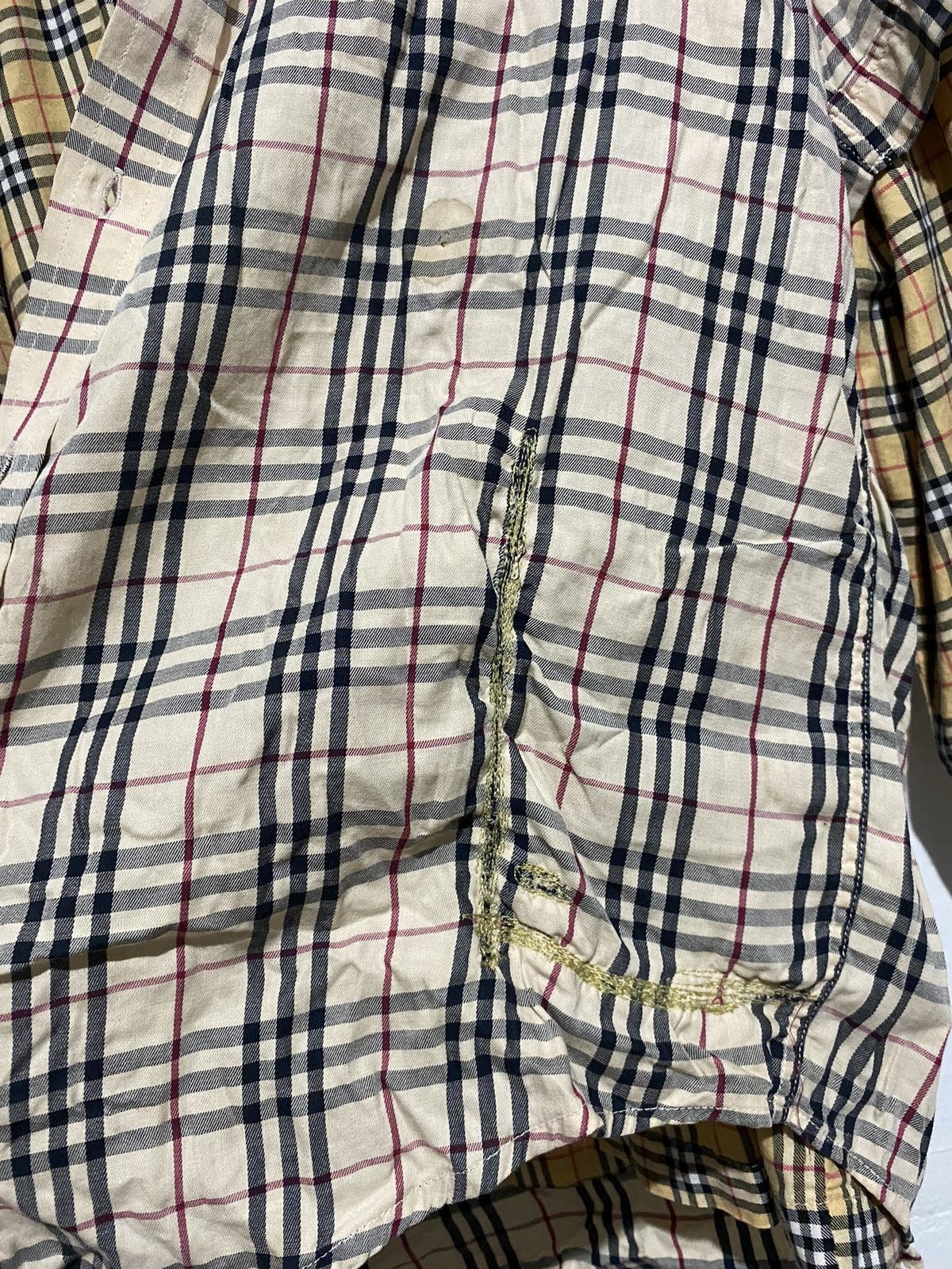 Burberry × Vintage 1 of 1 Vintage Burberry Nova Checker hybrid button ups Size US M / EU 48-50 / 2 - 6 Thumbnail