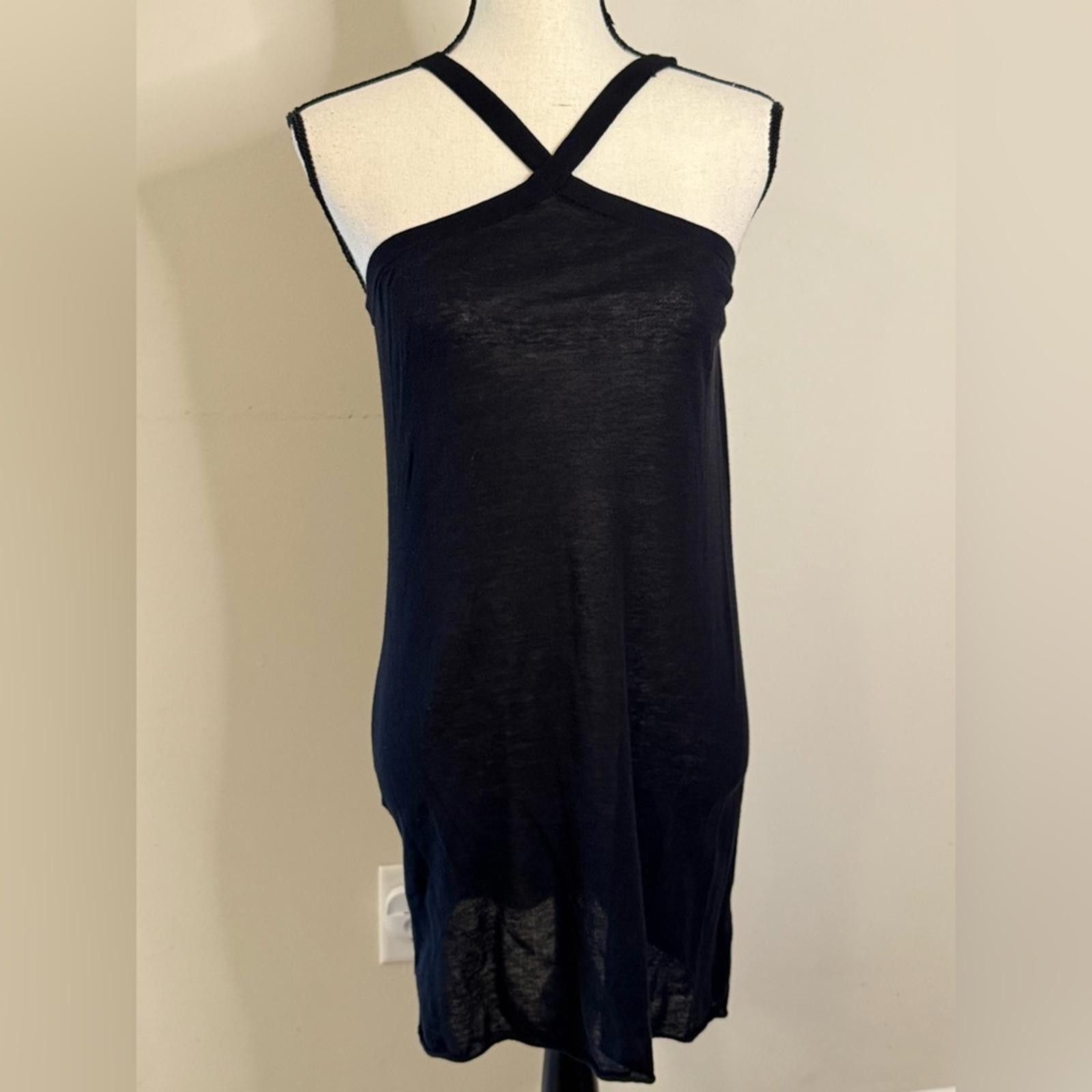 Other Rhys & Dwfen Black Strappy Dress elegant tee midi dress LG Size L / US 10 / IT 46 - 1 Thumbnail
