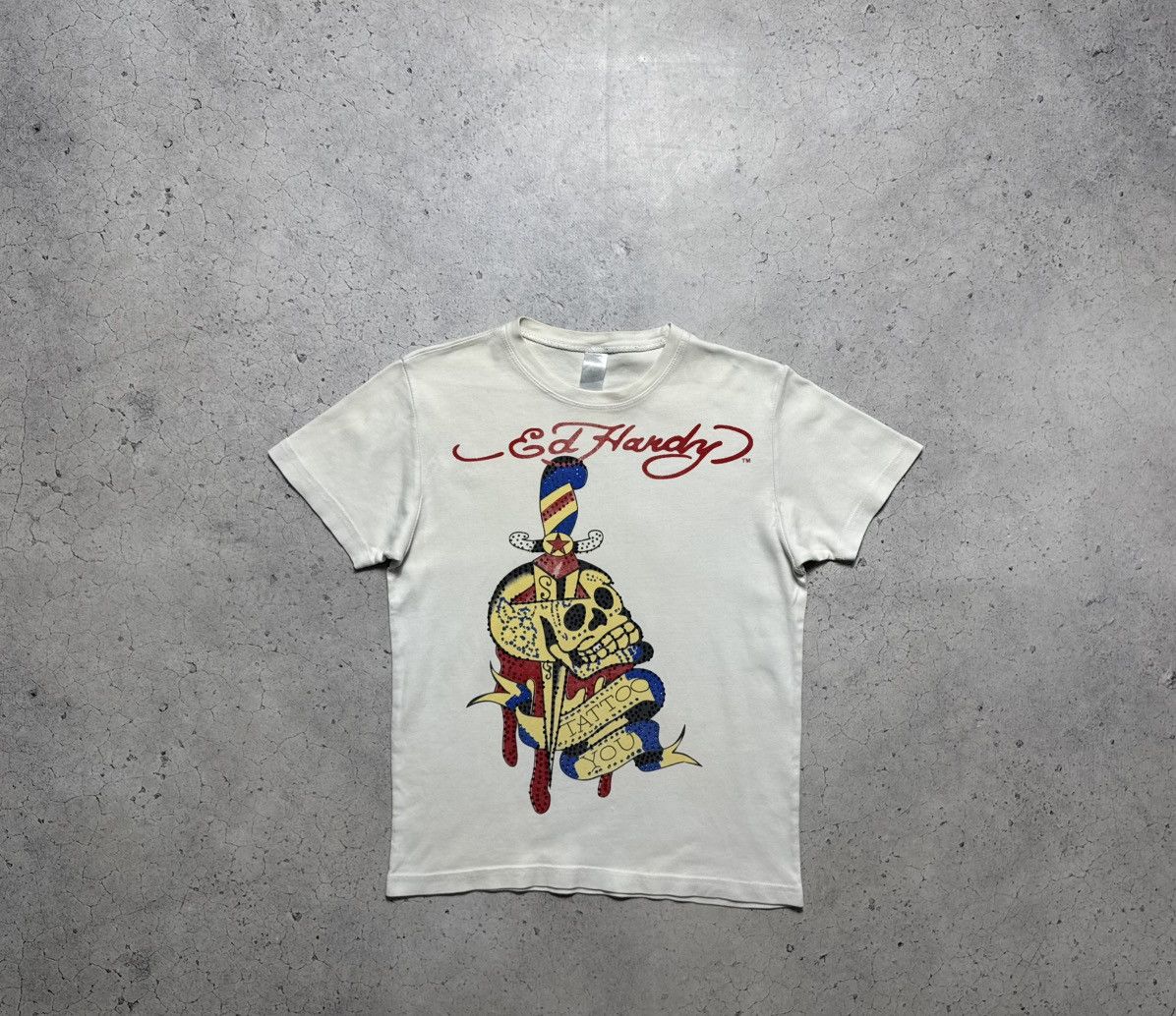 Ed Hardy Ed Hardy Big Logo T-Shirt White Size US S / EU 44-46 / 1 - 1 Thumbnail