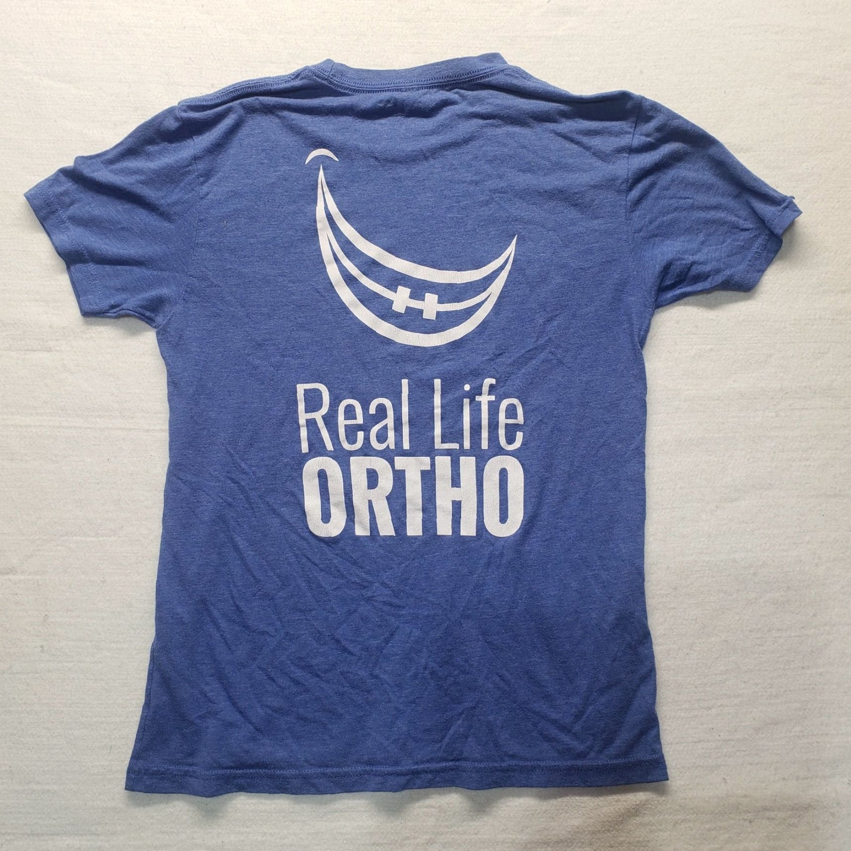 Alife Real Life Ortho Dental Employee Uniform T-Shirt Short Sleeve Adult Size M Medium Shirt Blue Mens Womens Unisex Adults Size US M / EU 48-50 / 2 - 7 Thumbnail