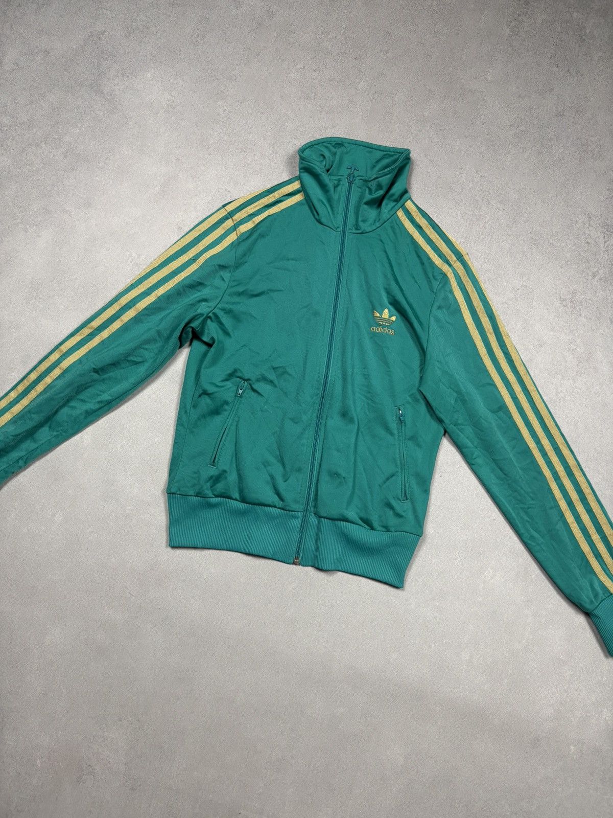 Adidas Vintage Adidas Originals Green Trefoil Track Jacket Size 36 Size XS / US 0-2 / IT 36-38 - 2 Thumbnail