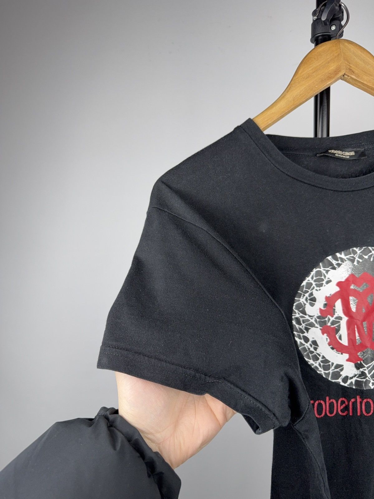 Roberto Cavalli Roberto Cavalli Beachwear Logo Graphic T-Shirt Black Size L Size US L / EU 52-54 / 3 - 5 Thumbnail