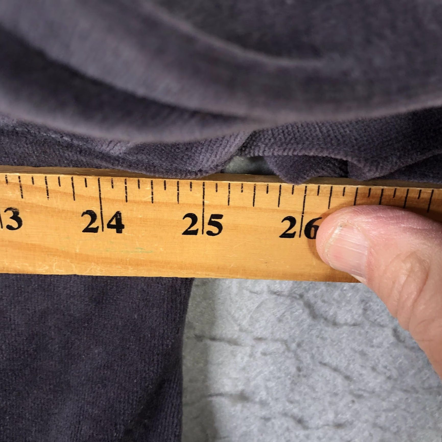 Denim & Co. Denim & Company Jacket Womens 1X Petite Gray Quilted Velour Soft Zip Front Collared Lined Insulated Pockets Size XL / US 12-14 / IT 48-50 - 3 Thumbnail