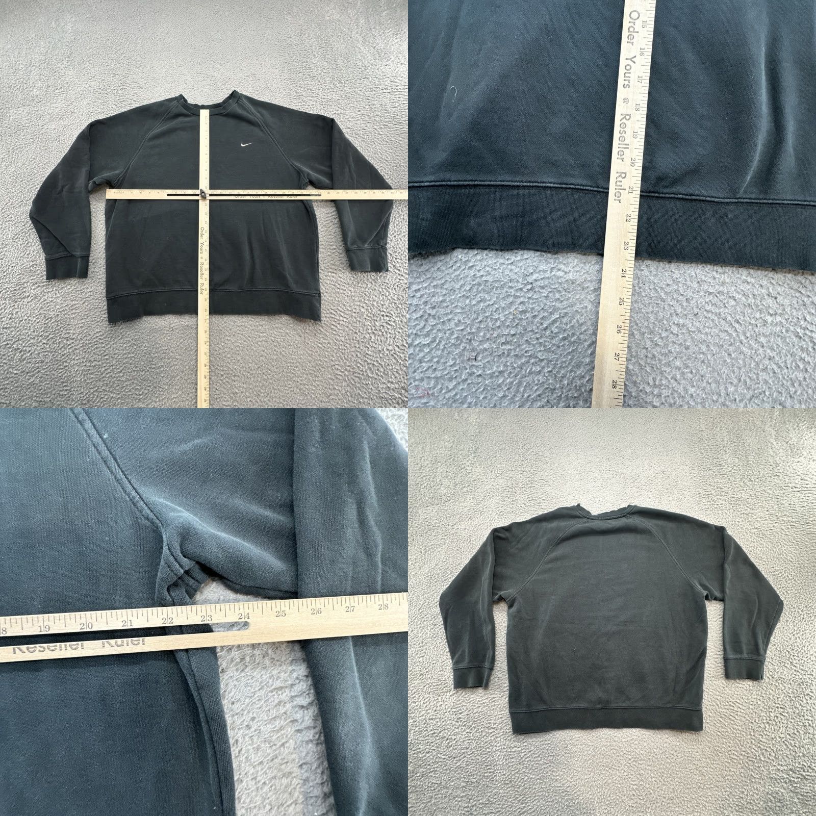 Nike Nike Men's Long Sleeve Raglan Crew Neck Mini Swoosh Sweatshirt Black Size L Size US L / EU 52-54 / 3 - 8 Thumbnail