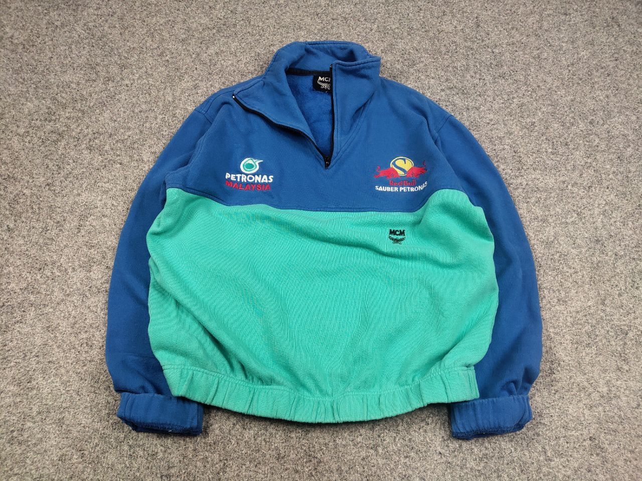 MCM Rare Vintage 80's MCM Sauber Petronas Formula Sweatshirt Size US M / EU 48-50 / 2 - 3 Thumbnail