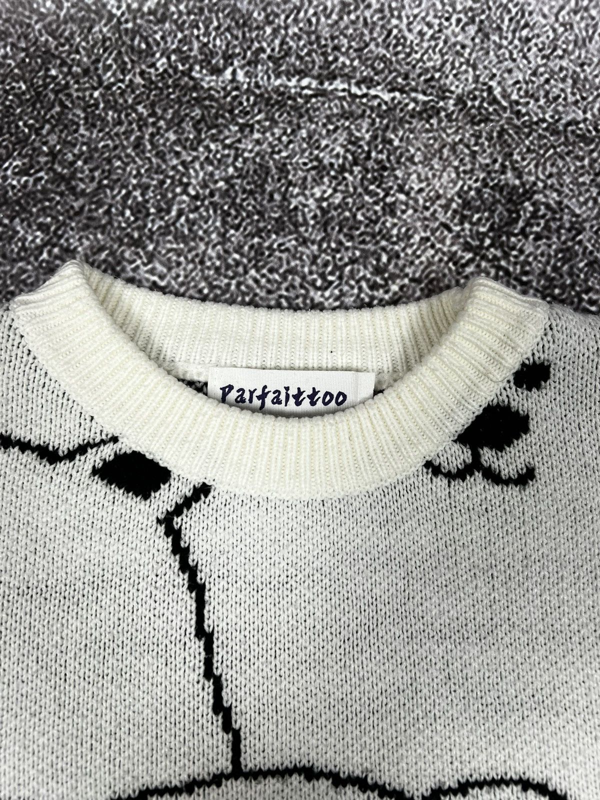 Other Y2K Cool Panda Bear aesthetic knit sweater monogram Size US L / EU 52-54 / 3 - 7 Thumbnail