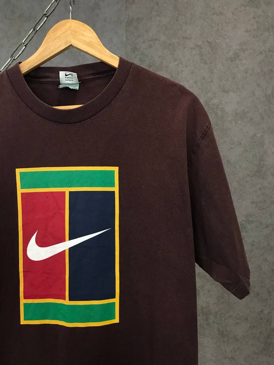 Nike × Vintage Nike Court vintage swoosh big logo tee Size US L / EU 52-54 / 3 - 2 Thumbnail