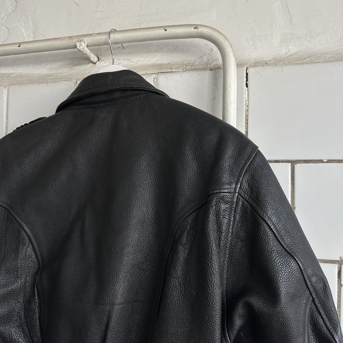 Designer × Japanese Brand Vintage Japanese Style Smash Leather Jacket Y2K Crazy Fit Size US S / EU 44-46 / 1 - 7 Thumbnail