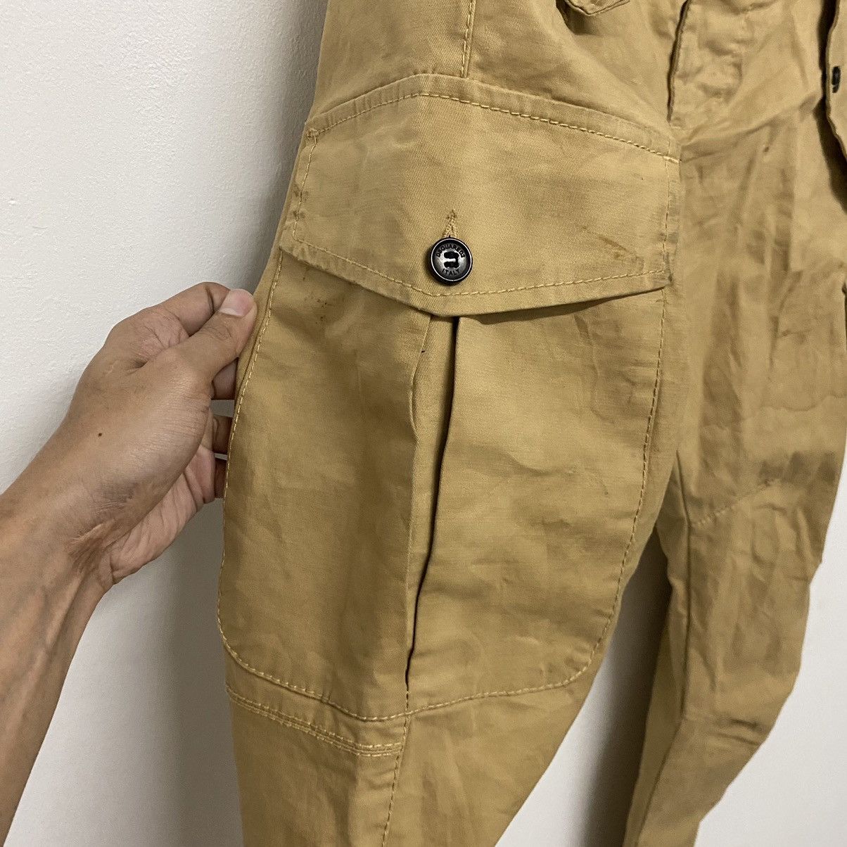 Dsquared2 × Vintage Vintage Dsquared Cargo Khaki Worker Casual Pants Size US 34 / EU 50 - 12 Thumbnail