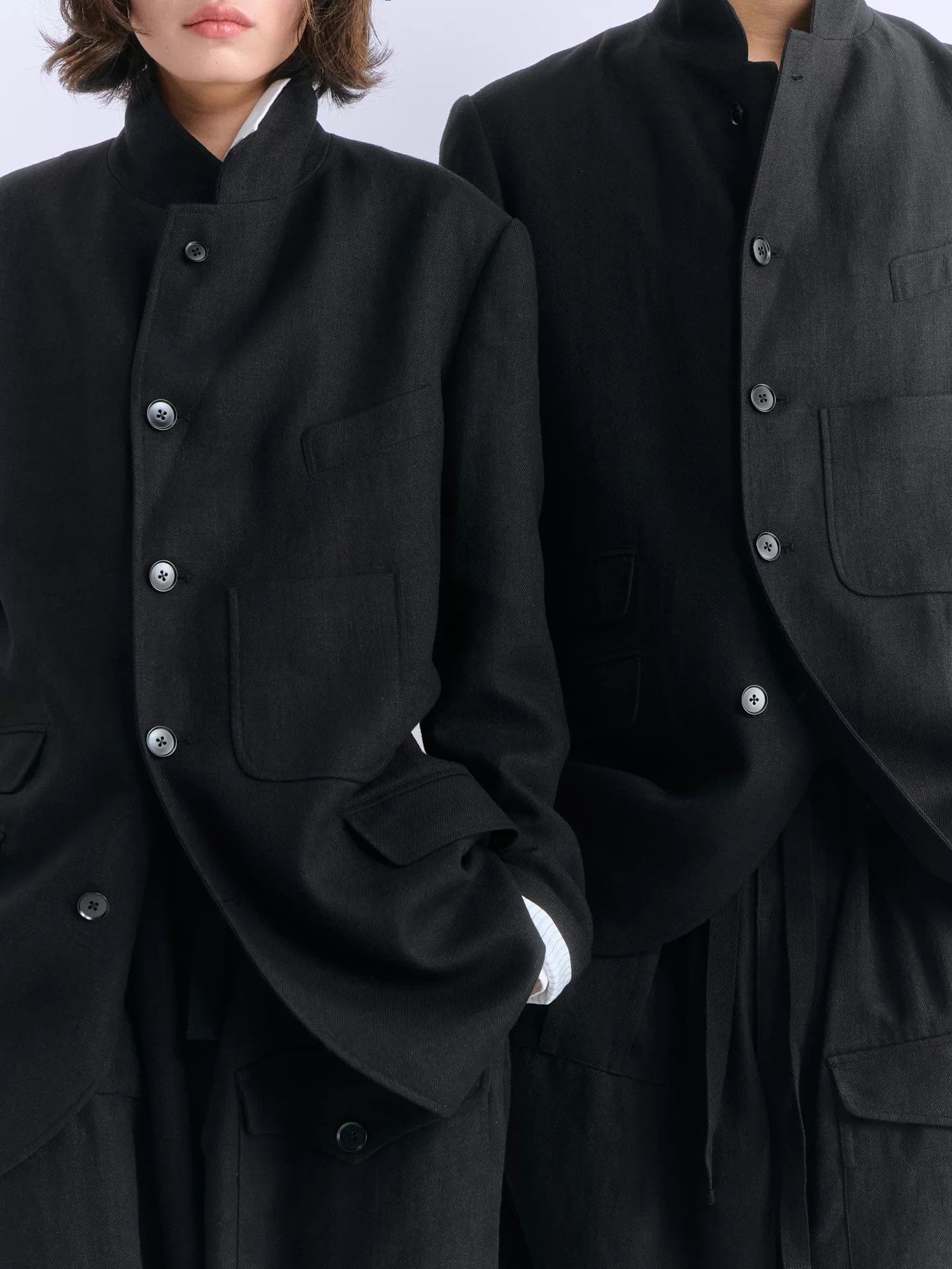 Other YUKIO SATO Ramie Tencel 5-Pkt Sack Jacket Yohji-Inspired Size US L / EU 52-54 / 3 - 6 Thumbnail