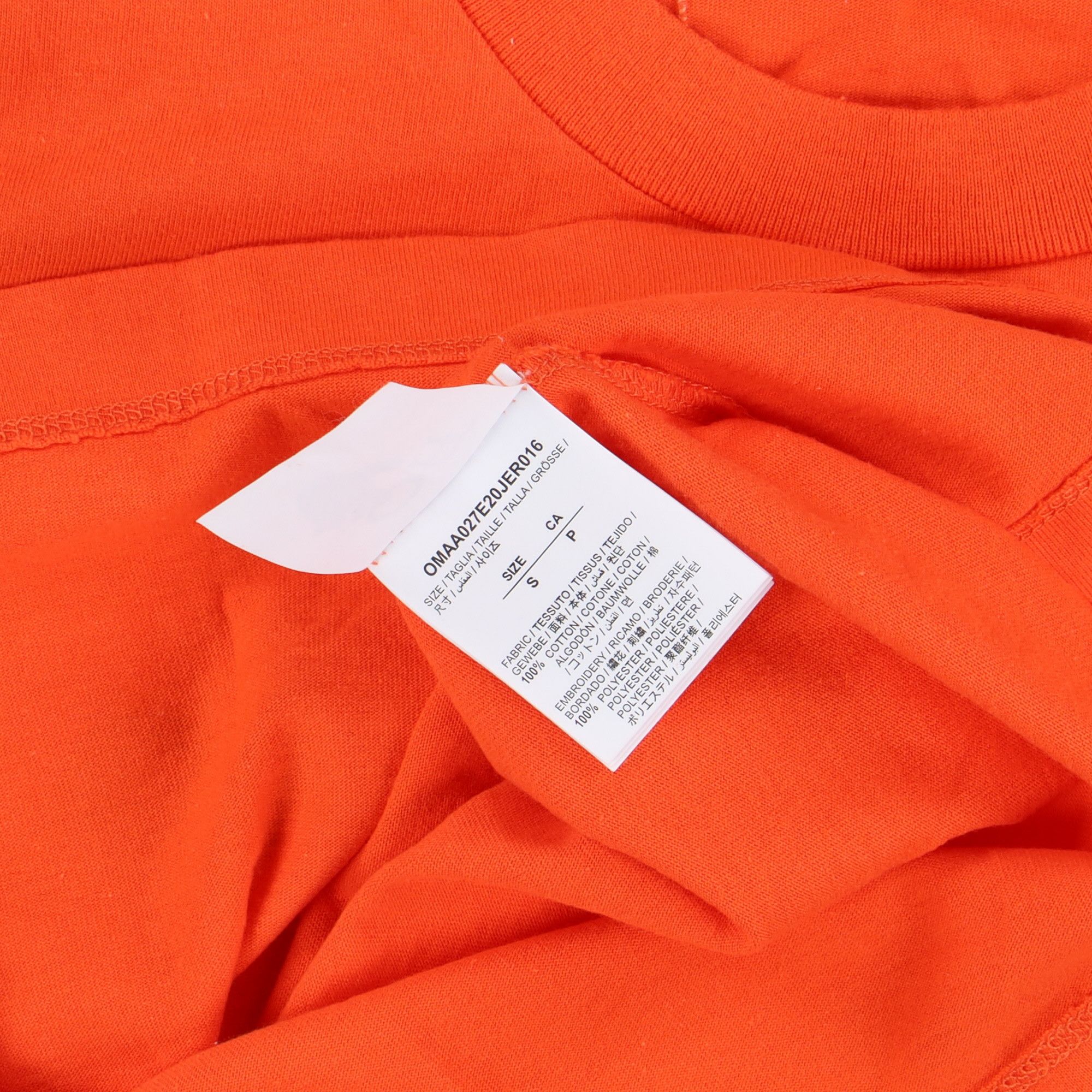 Off-White Orange Trellis Worker Logo T-shirt Size US S / EU 44-46 / 1 - 5 Thumbnail