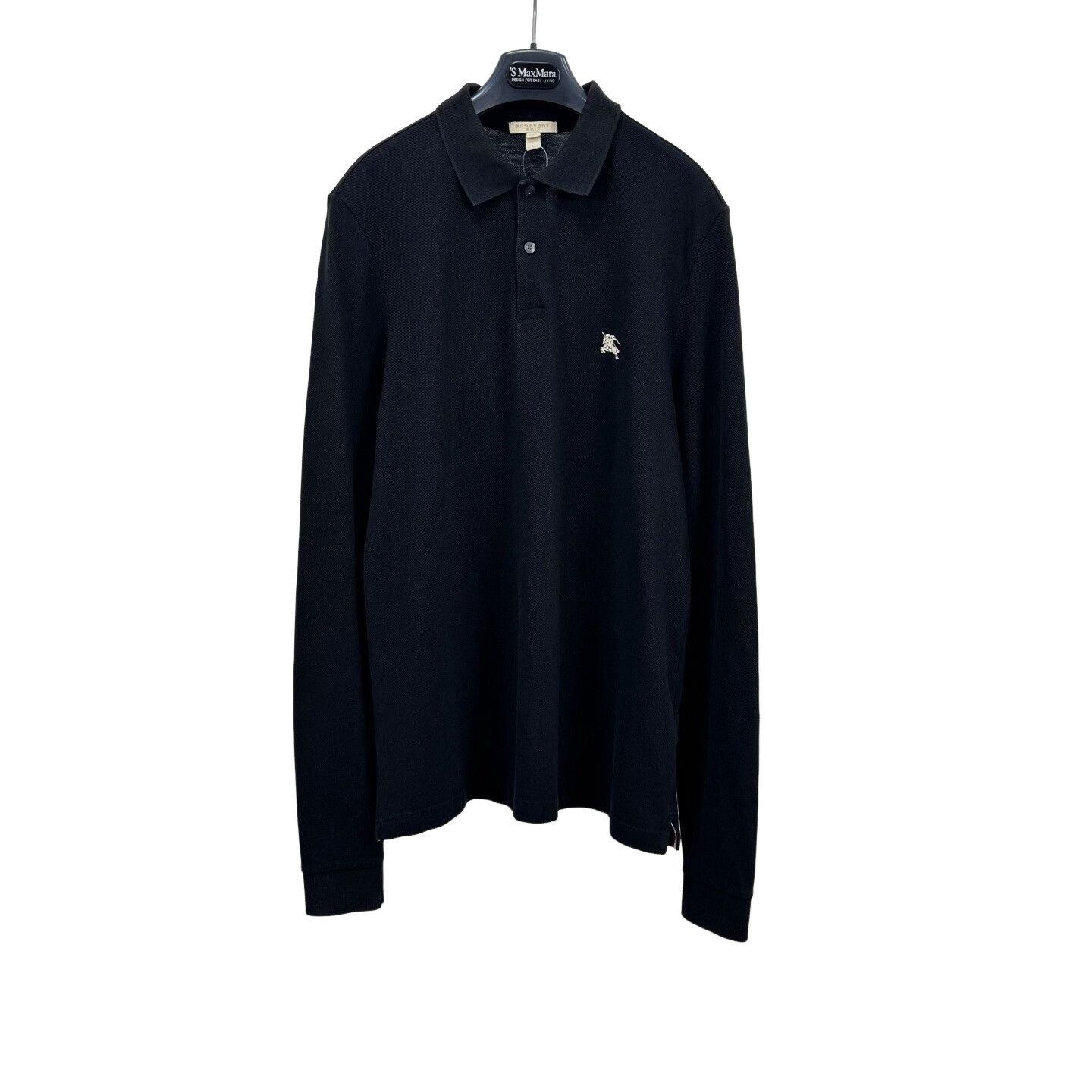 Burberry Burberry Embroidered Logo Long Sleeve Polo Size L Size US L / EU 52-54 / 3 - 1 Thumbnail