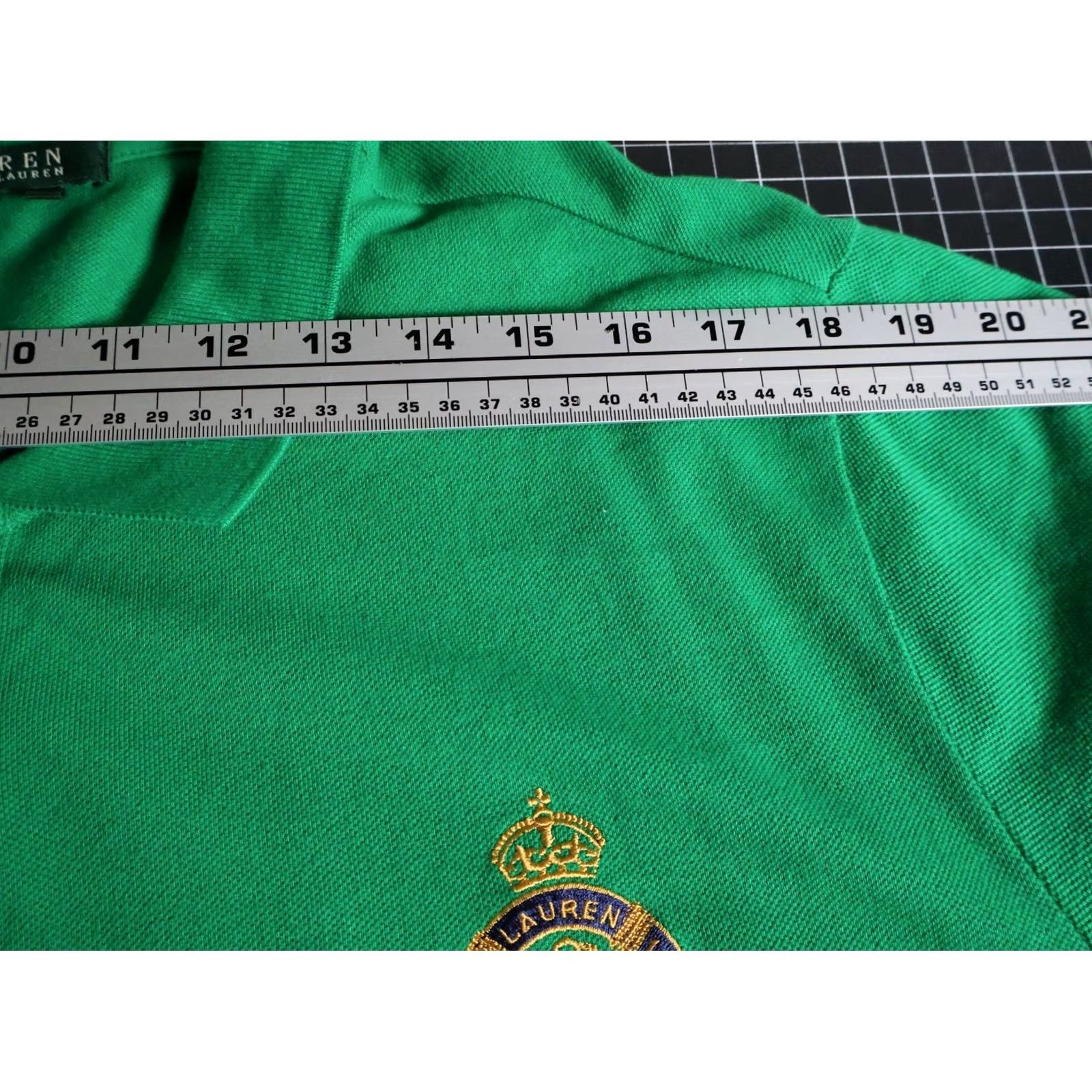 Ralph Lauren Lauren Ralph Lauren Green Polo Shirt Men's 3X Crown Crest Embroidery Cotton Size US XXL / EU 58 / 5 - 7 Thumbnail