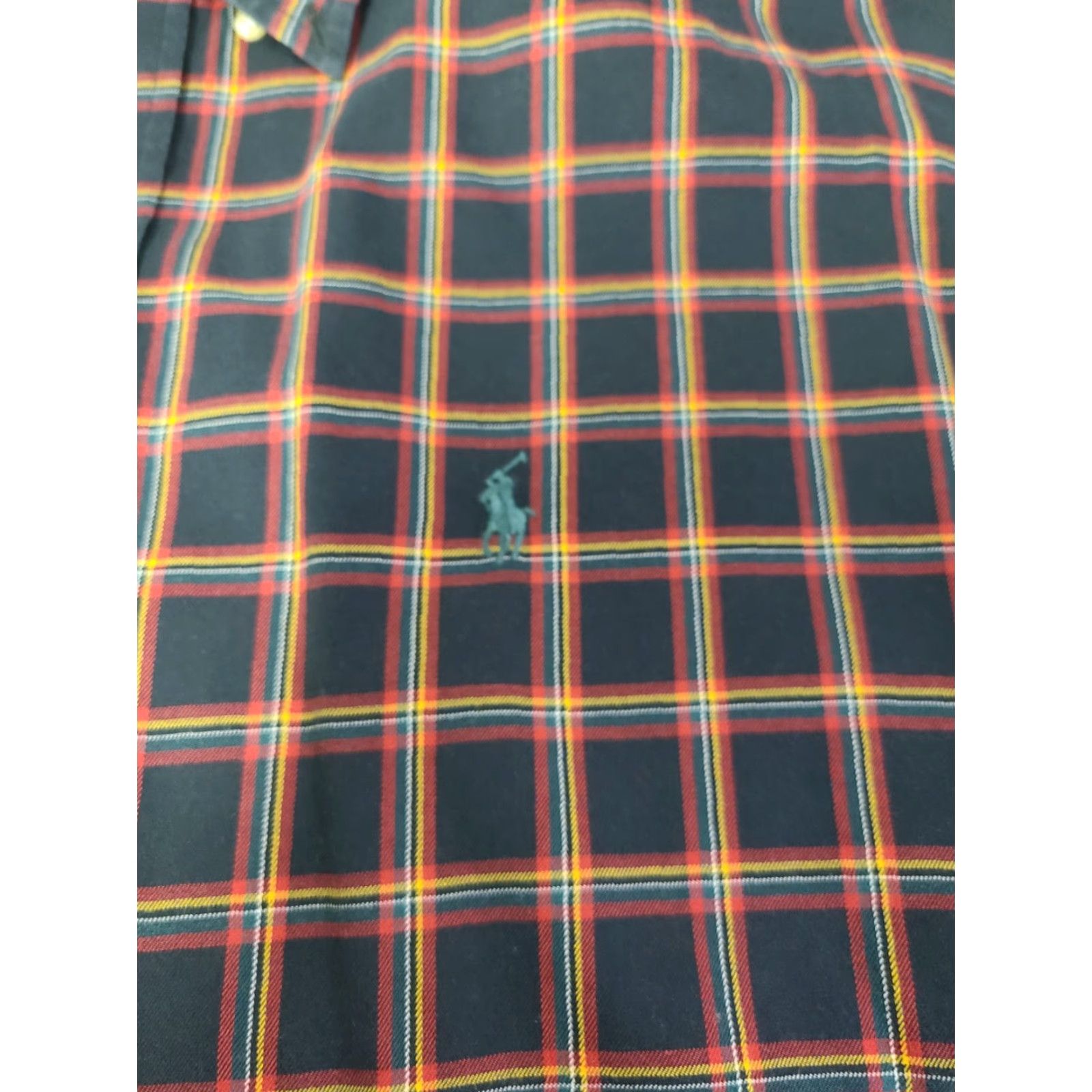 Polo Ralph Lauren VINTAGE Polo Ralph Lauren Shirt Men L Red Plaid Two-Ply Cotton Button-Front Collared Long Sleeve Polo Pony Classic Casual Size US L / EU 52-54 / 3 - 5 Thumbnail