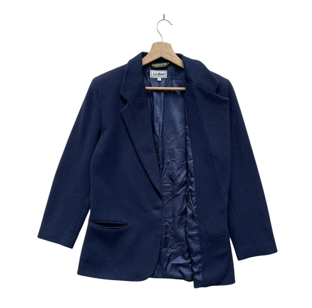 L.L. Bean RARE🔥 L.L Bean Vtg Wool Cashmere Blend Blazer Jacket Womens Size M / US 6-8 / IT 42-44 - 3 Thumbnail