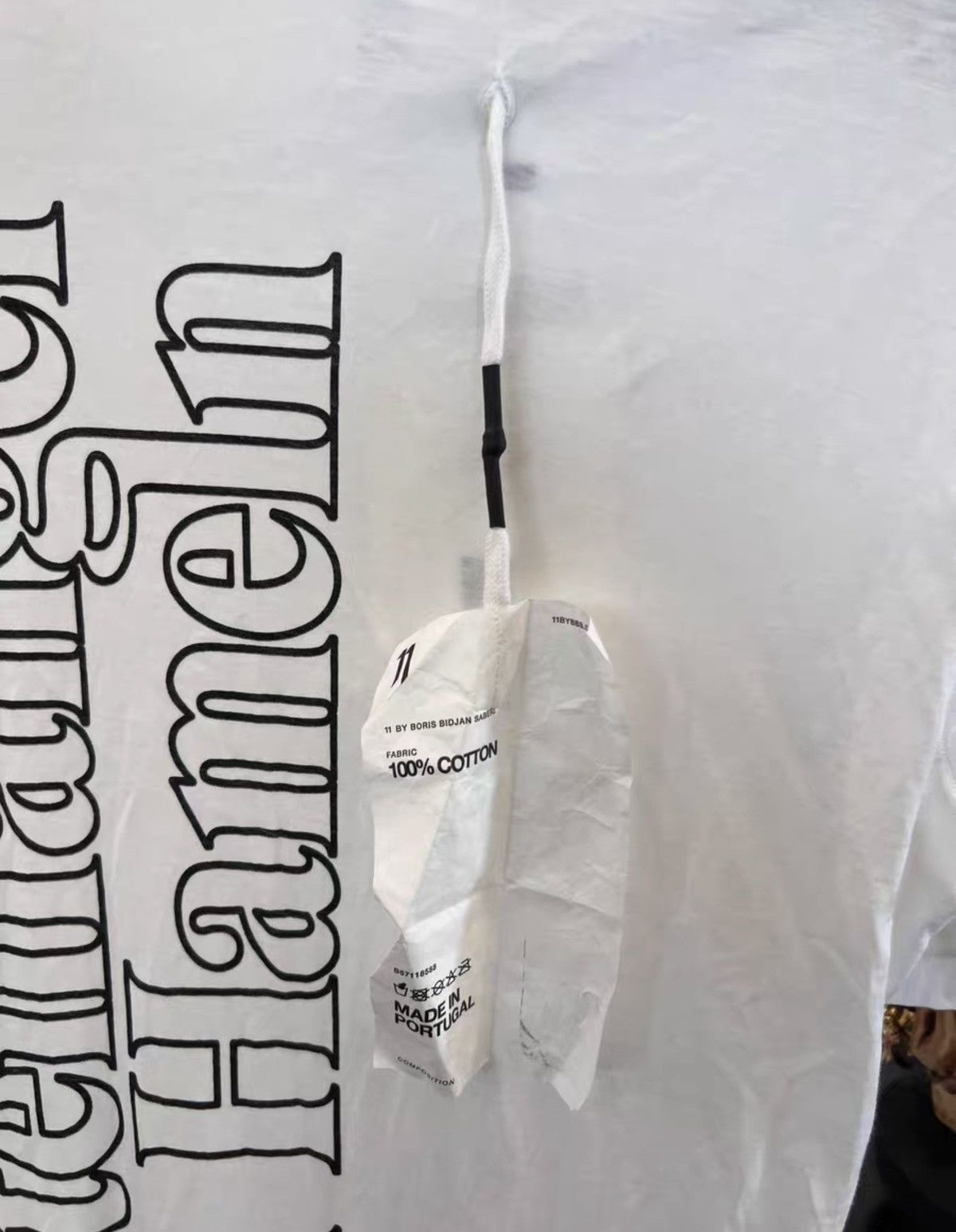 11 By Boris Bidjan Saberi 11ByBBS Slogan Print Cotton T-Shirt Size US M / EU 48-50 / 2 - 8 Thumbnail