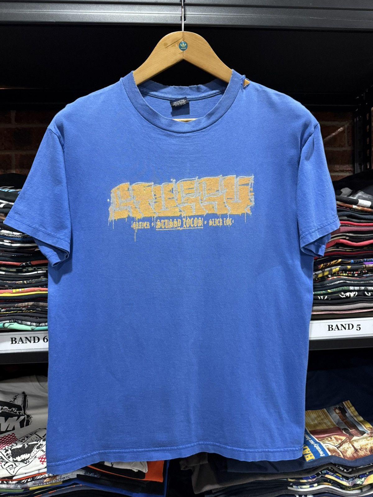 Stussy × Vintage Vintage Stussy Suck Loc Thrashed faded Tee Size US M / EU 48-50 / 2 - 1 Thumbnail