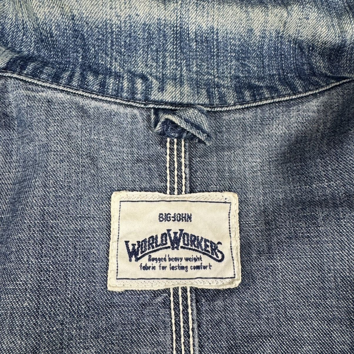 Big John ☀️BIG JOHN WORLD WORKERS INDIGO DENIM COVERALL JACKET Size US M / EU 48-50 / 2 - 14 Thumbnail