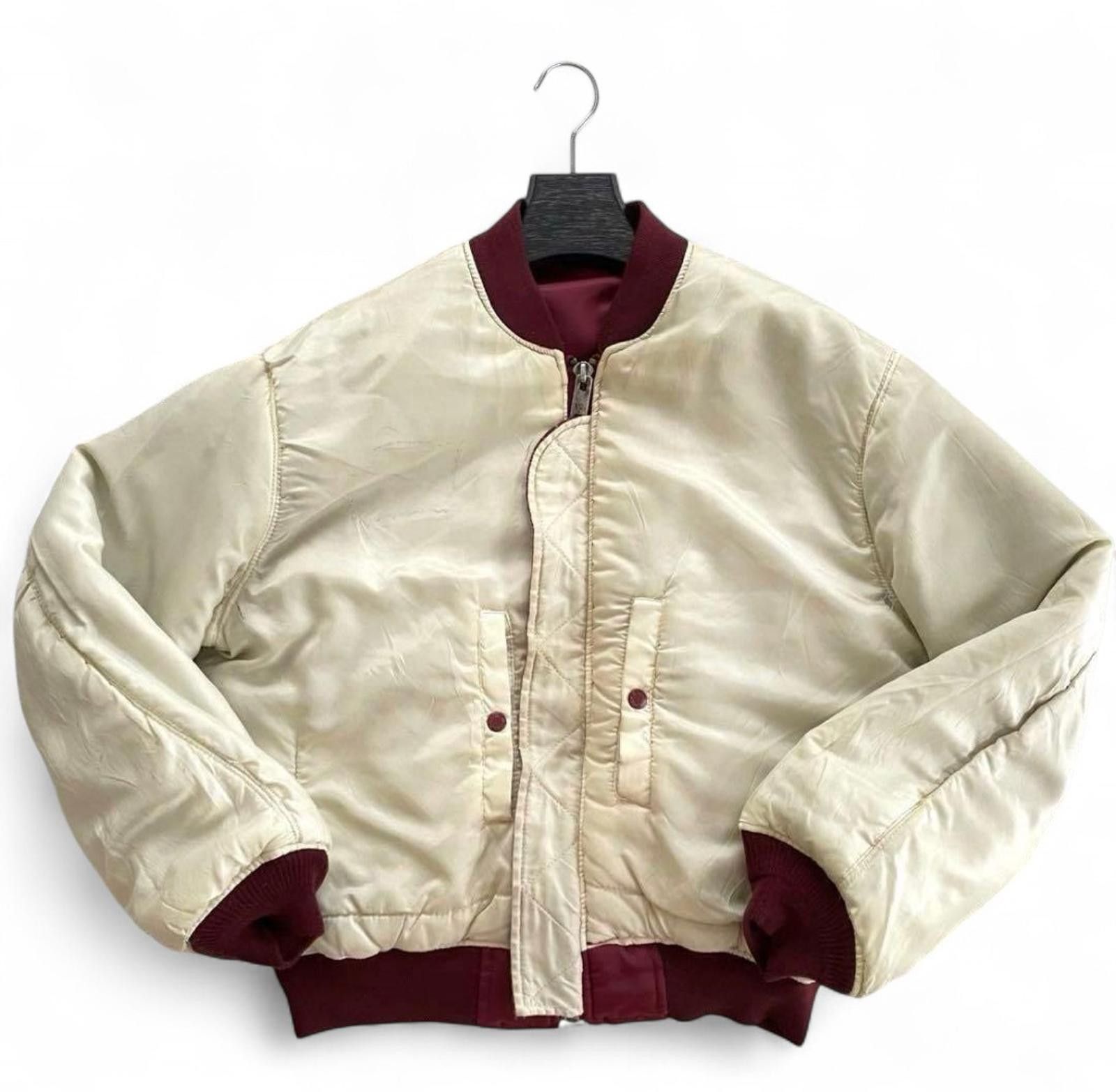 Avirex Avirex - Men's Burgundy Bomber Jacket Size US M / EU 48-50 / 2 - 4 Thumbnail