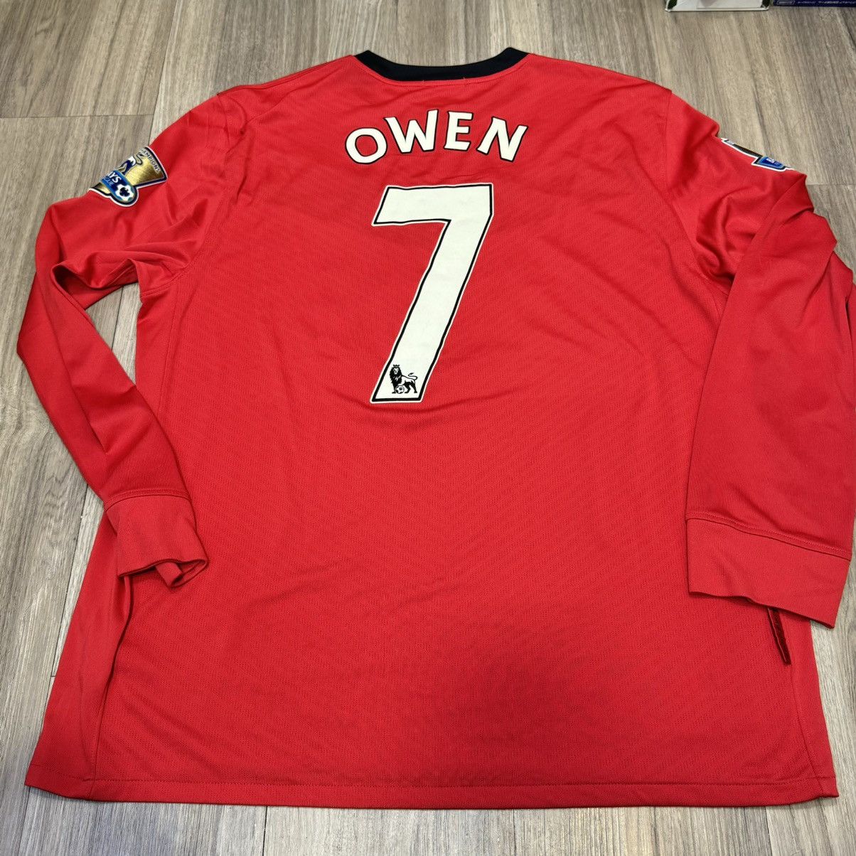 Nike Manchester United 09/10 longsleeves home shirt #7 Owen Size US XL / EU 56 / 4 - 2 Thumbnail