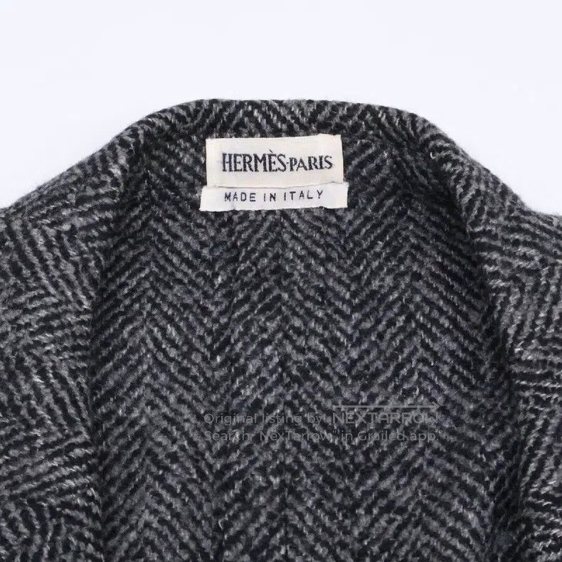 Hermes Hermes size M Herringbone Cashmere Blazer Size 38L - 8 Thumbnail